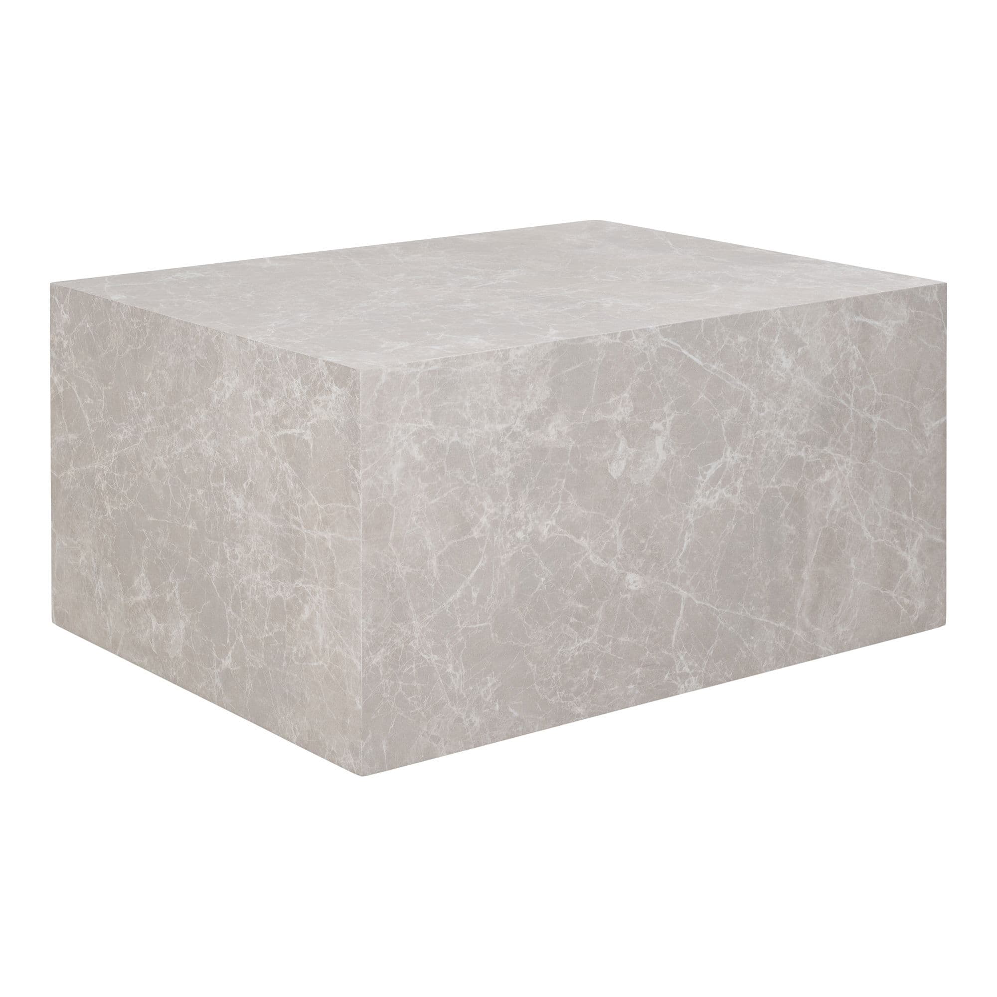 HOUSE NORDIC Soffbord, marmorlook, beige, 60x80x40 cm