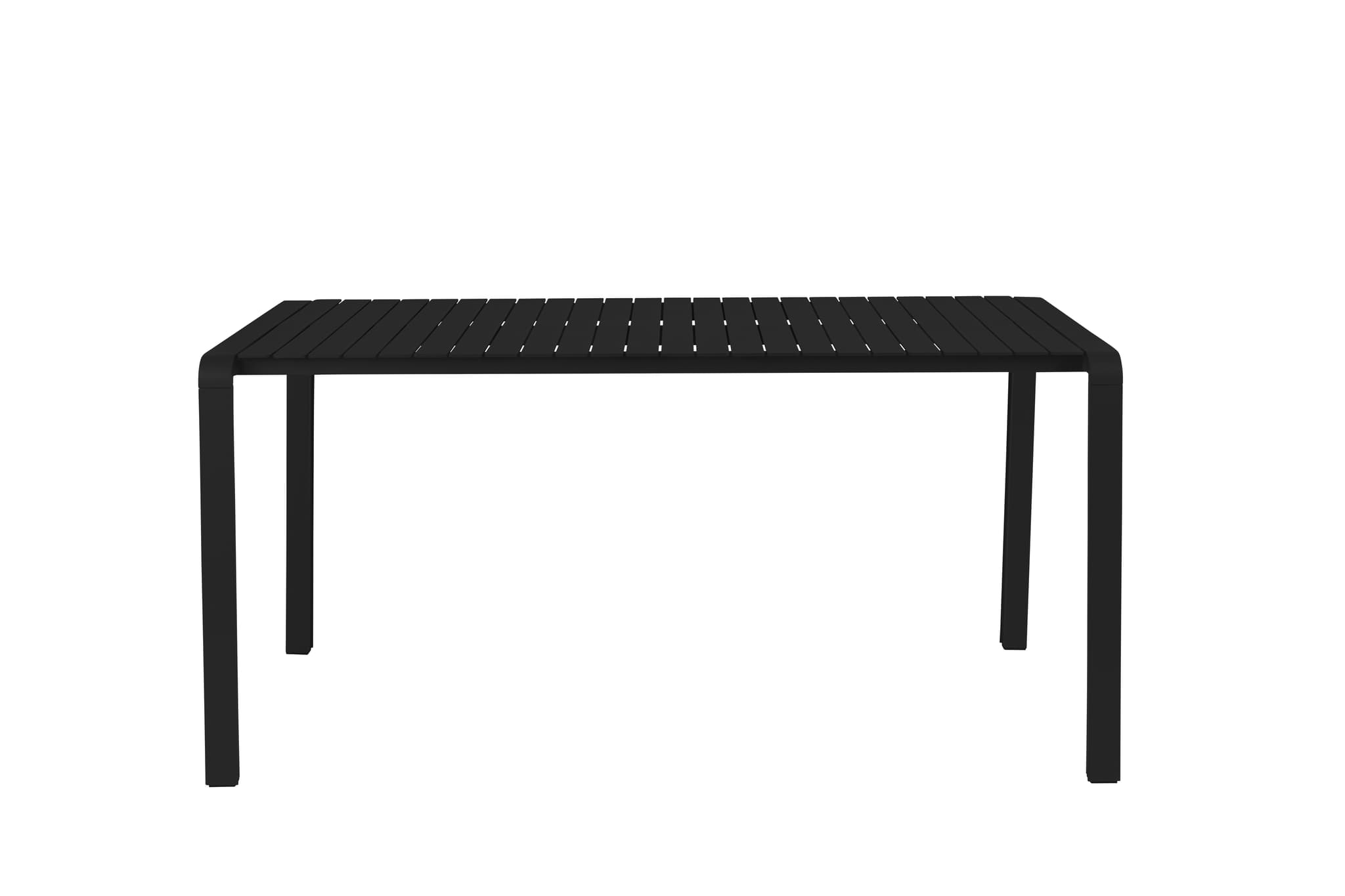 ZUIVER Vondel trädgårdsbord, rektangulärt - svart aluminium (168,5x87)