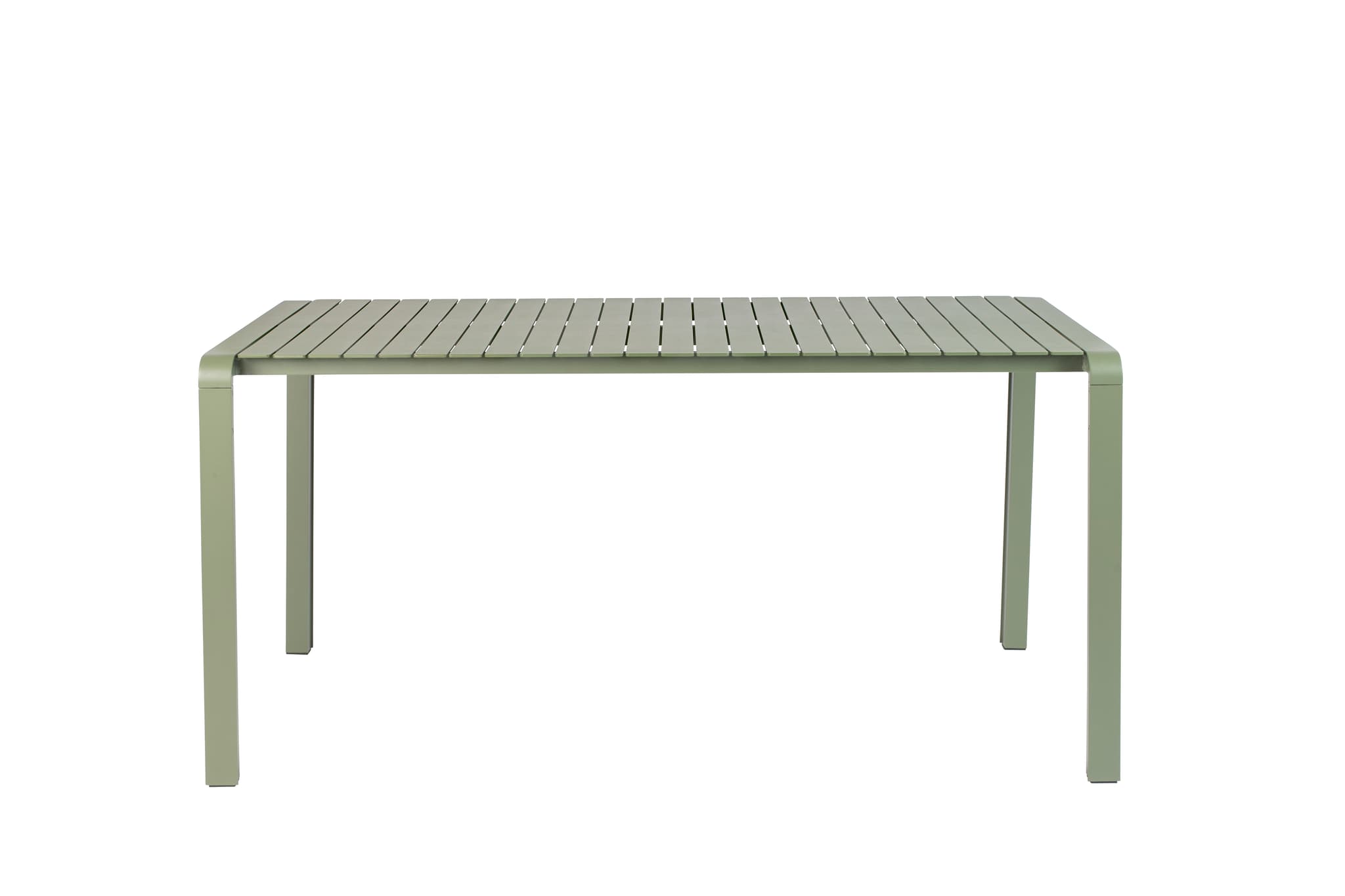 ZUIVER Vondel trädgårdsbord, rektangulärt - grönt aluminium (168,5x87)