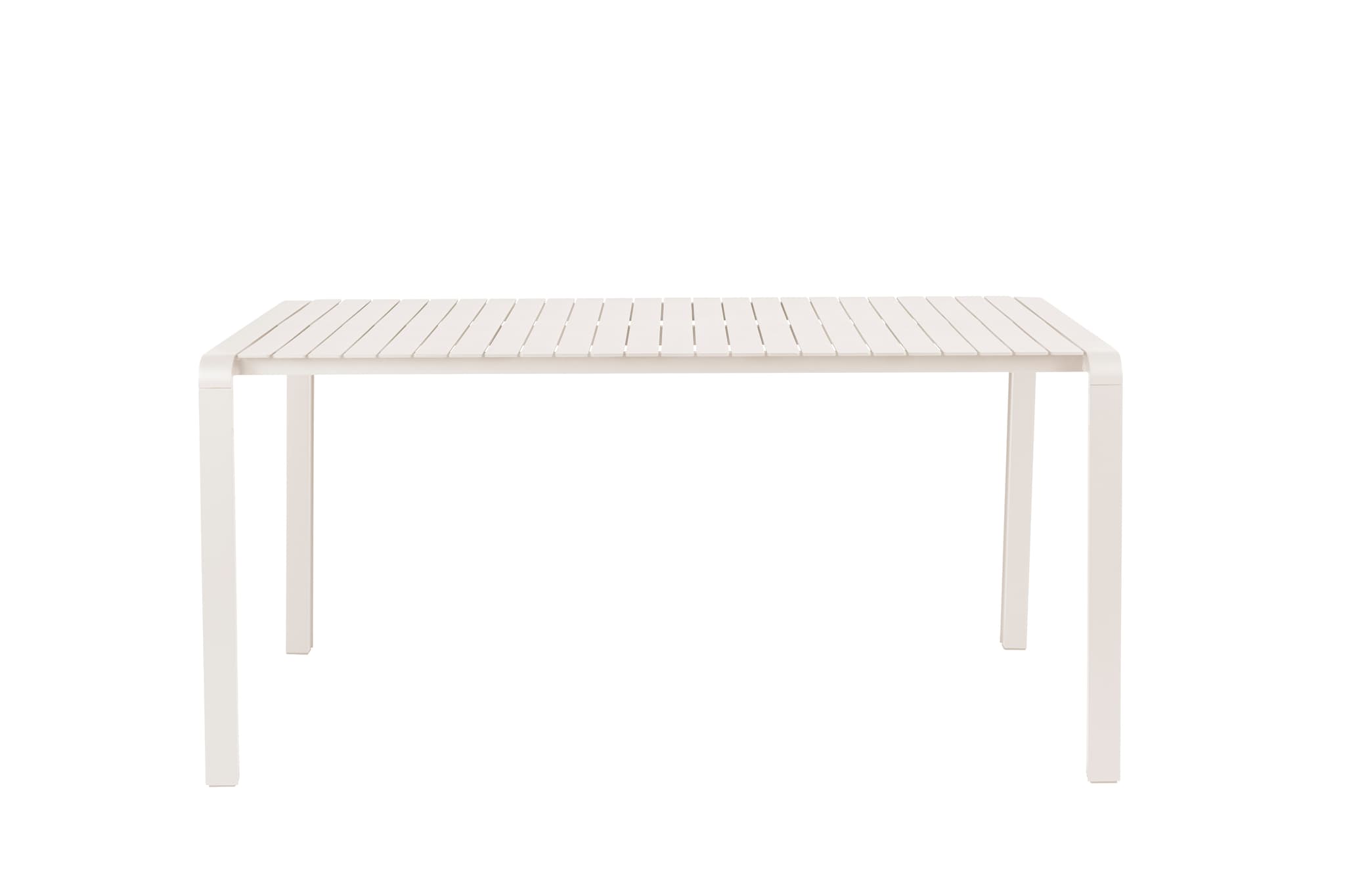 ZUIVER Vondel trädgårdsbord, rektangulärt - lervit aluminium (168,5x87)