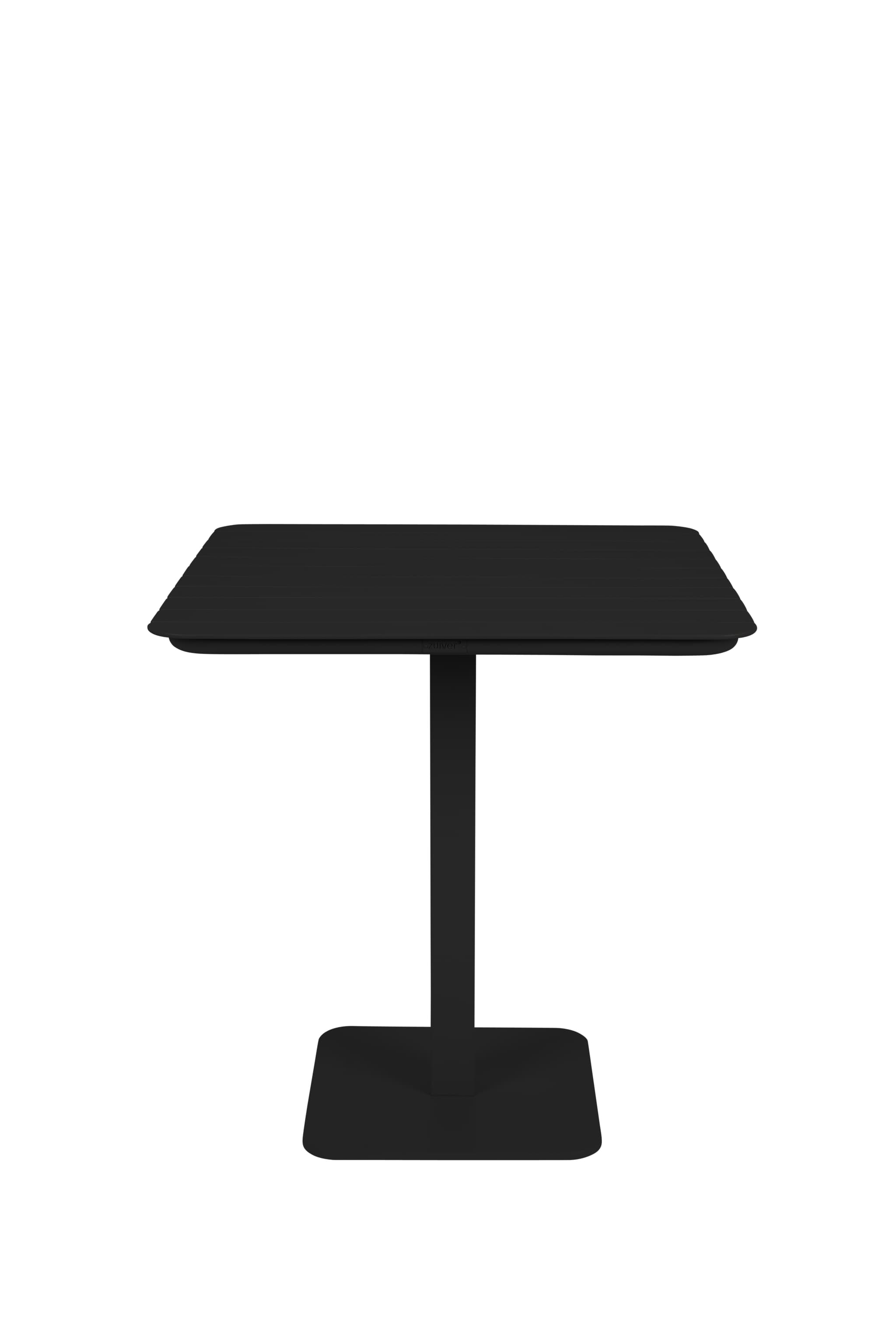 ZUIVER Vondel Bistro trädgårdsbord, fyrkantigt - svart aluminium (71x71)
