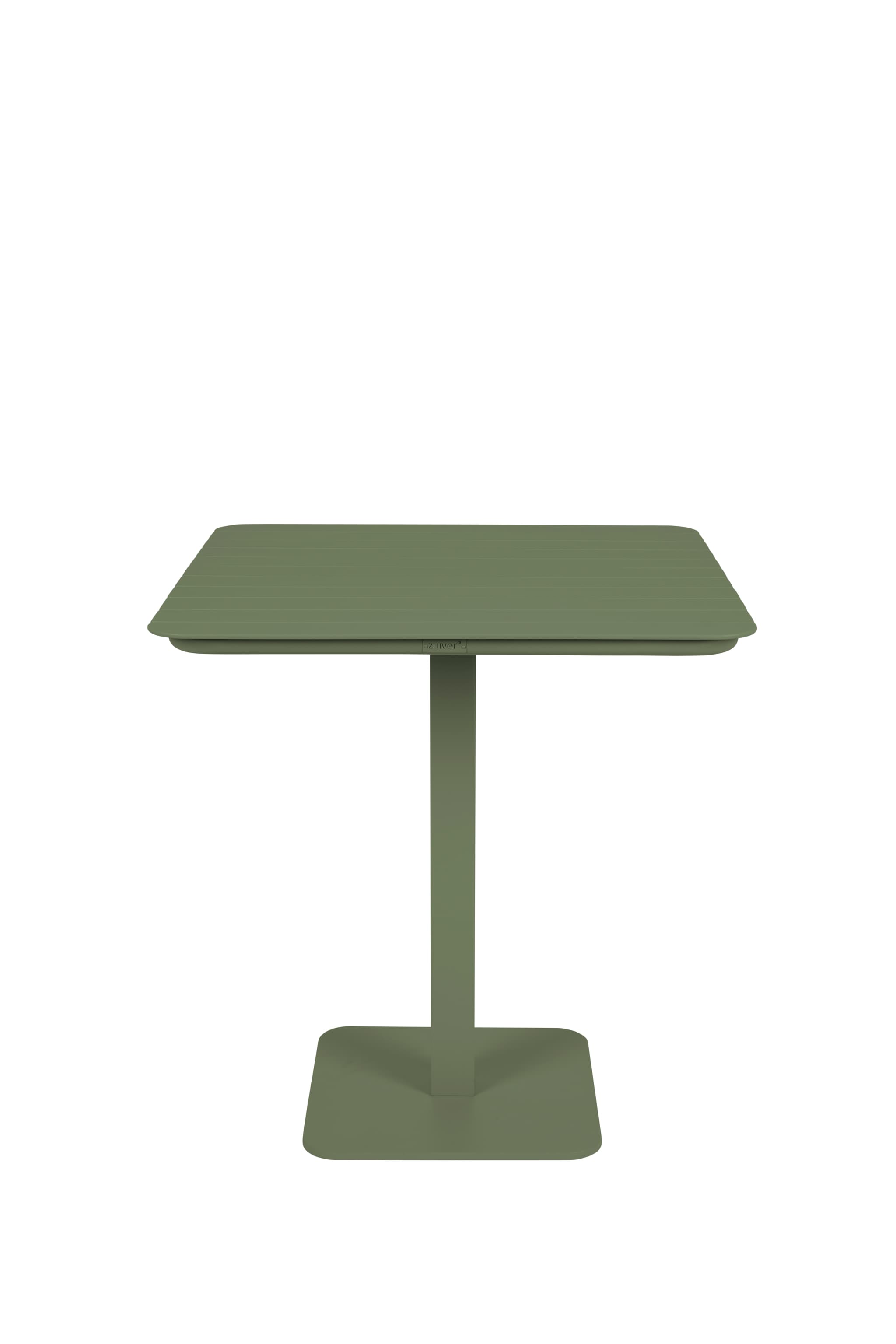 ZUIVER Vondel Bistro trädgårdsbord, fyrkantigt - grönt aluminium (71x71)