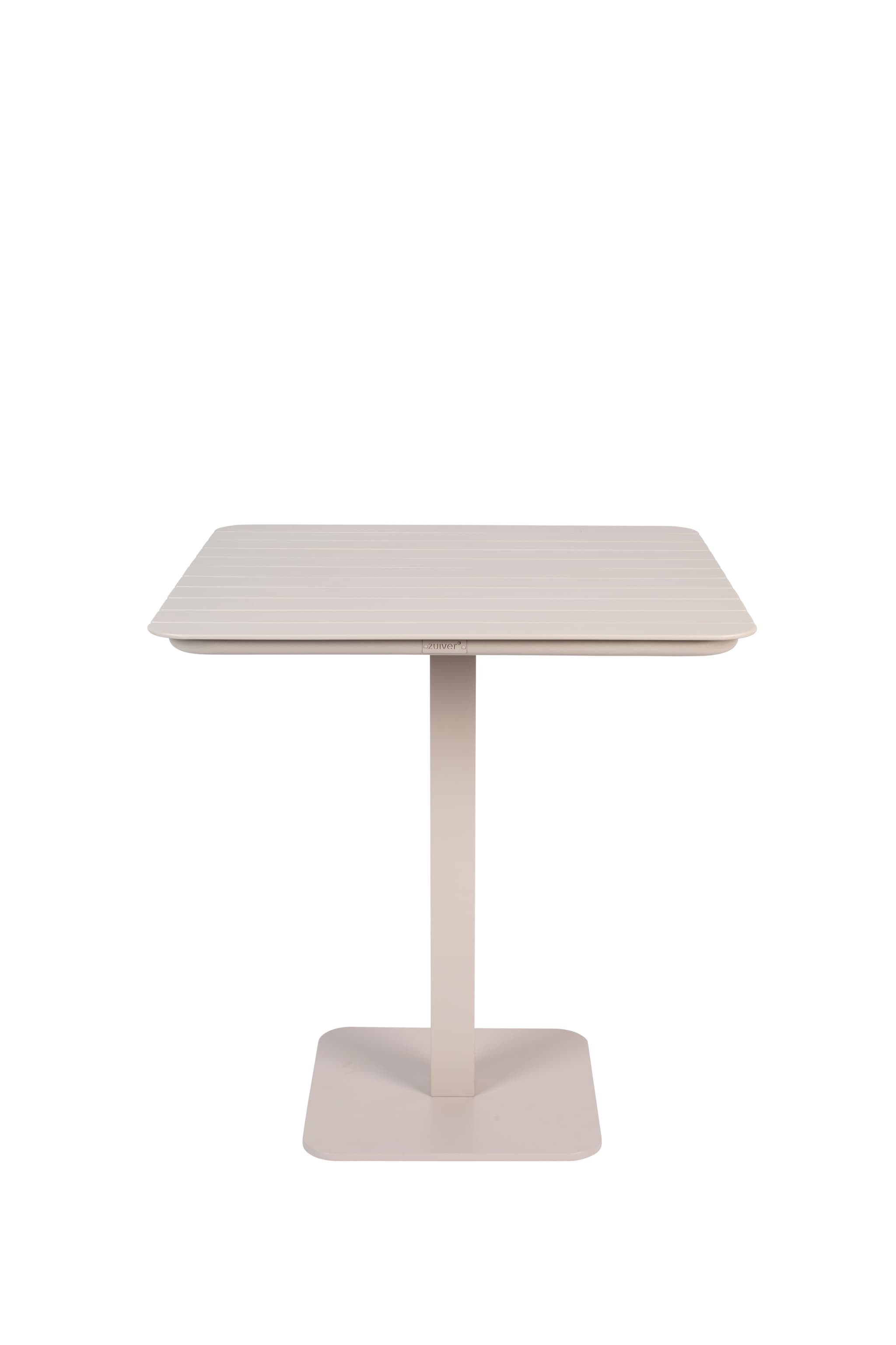 ZUIVER Vondel Bistro trädgårdsbord, fyrkantigt - lervit aluminium (71x71)