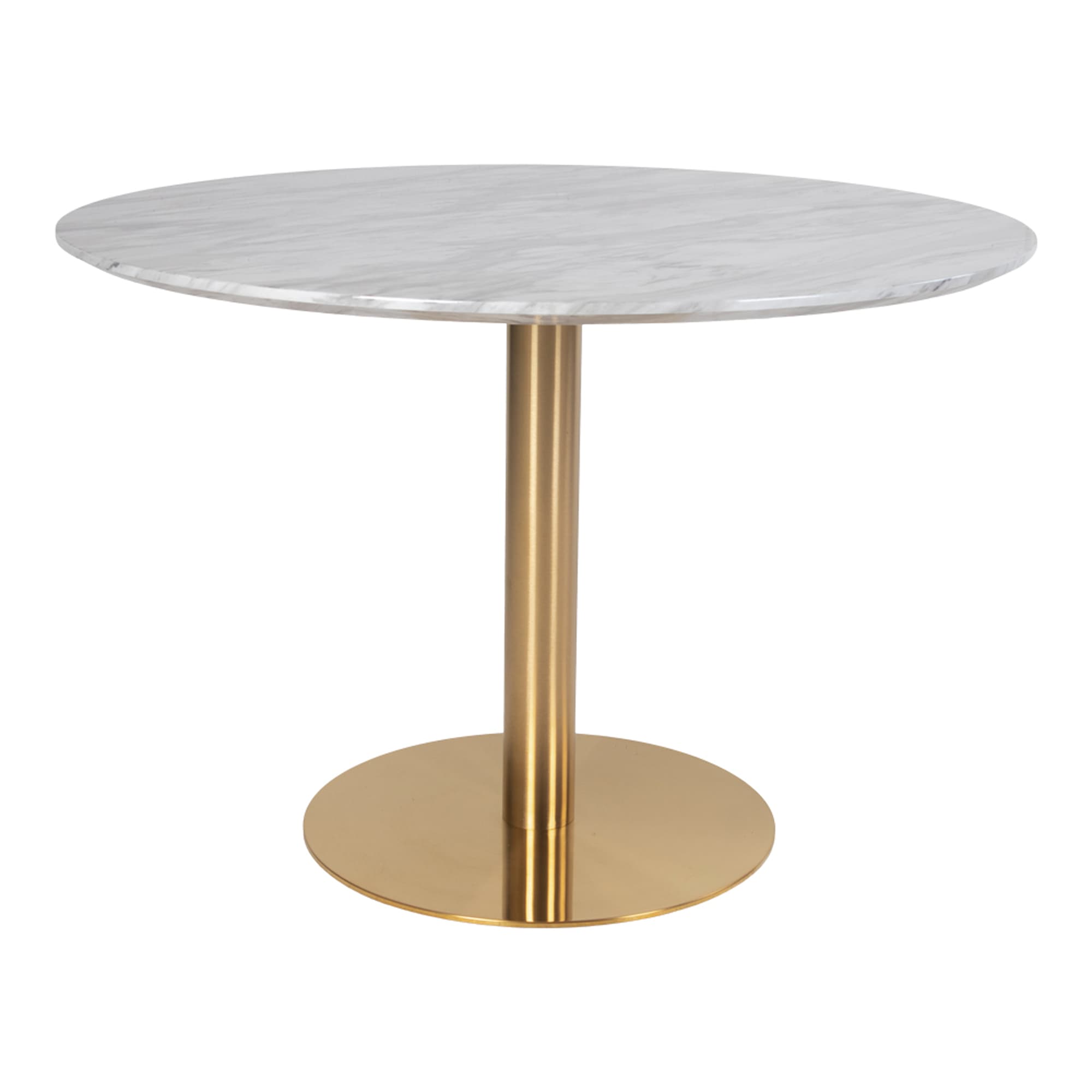 HOUSE NORDIC Runt Bolzano Matbord - Vitt Trä och Stål (Ø 110 cm)