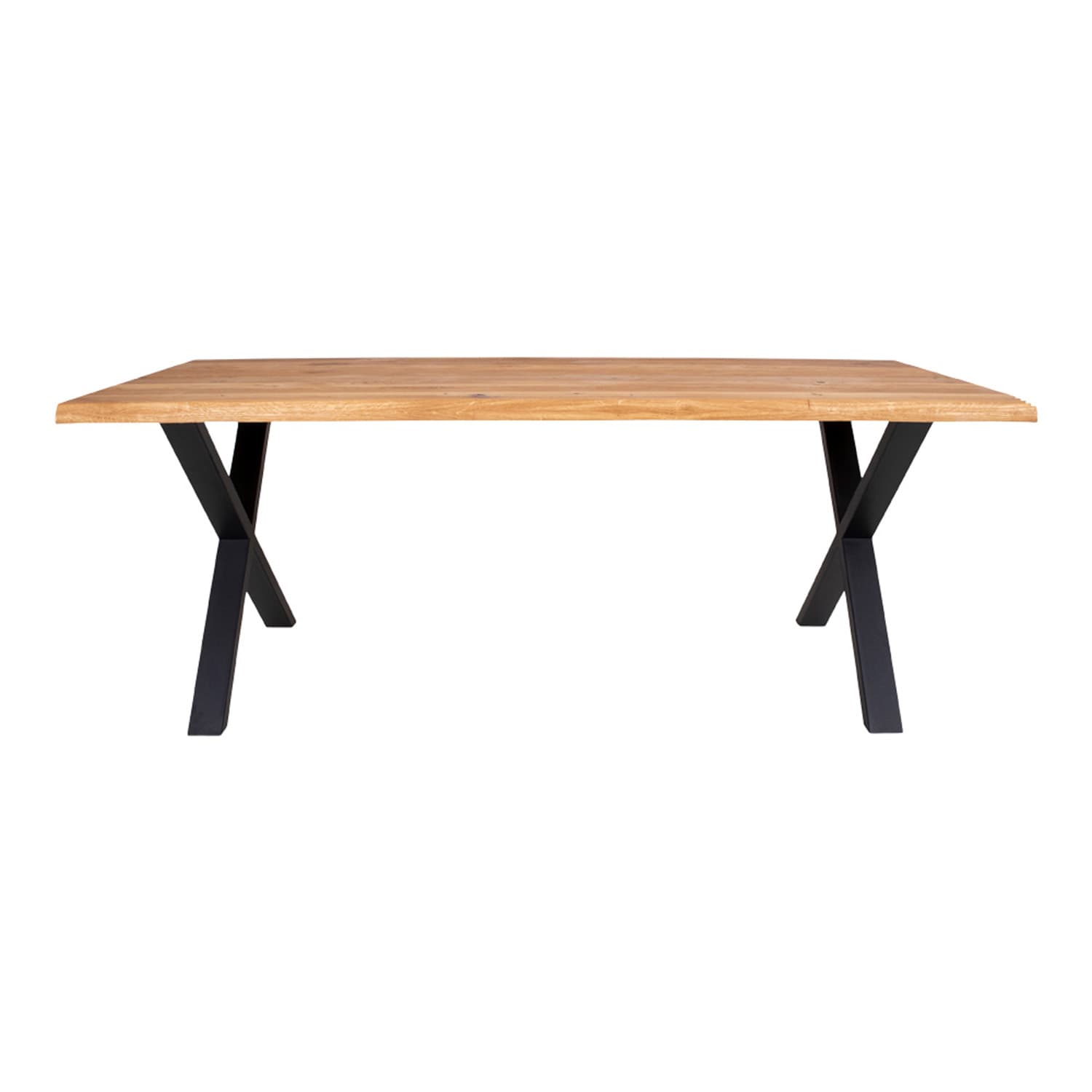 HOUSE NORDIC Rektangulärt Toulon Matbord - Naturlig Ek och Metall (200 x 95 cm)