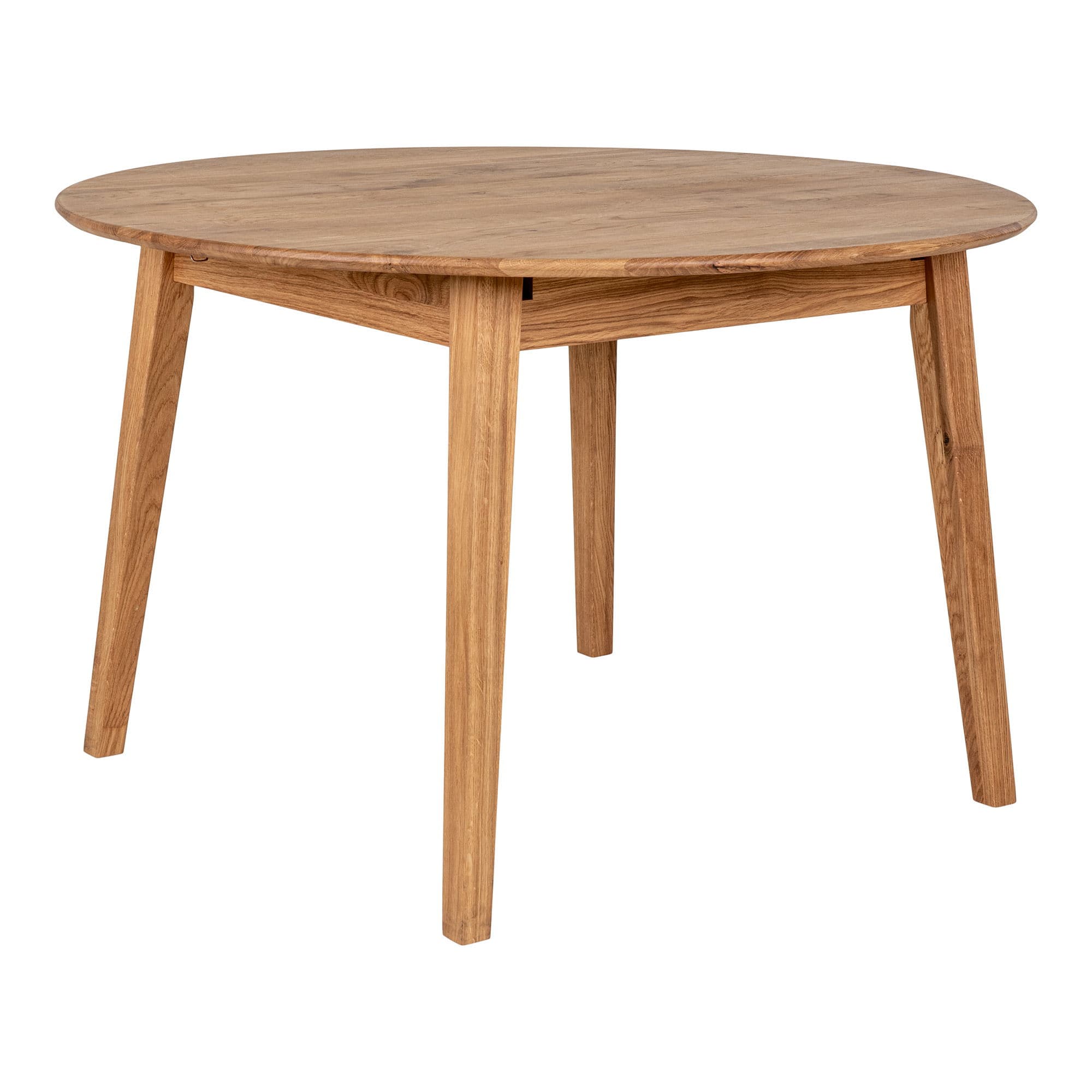 HOUSE NORDIC Metz matbord - Matbord, oljad ek, inbyggd iläggsskiva med fjärilsfunktion ø118x118-158x75 cm