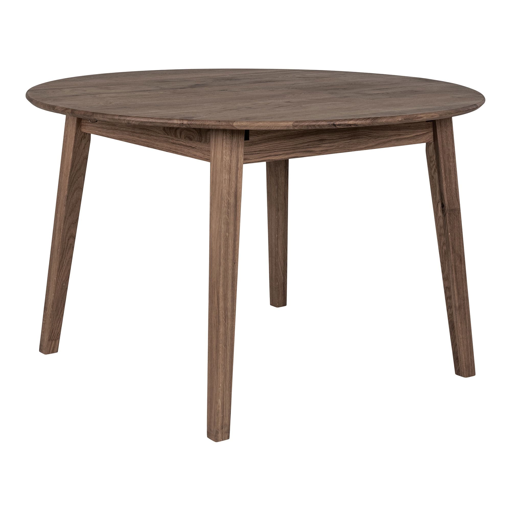 HOUSE NORDIC Metz matbord - Matbord, rökt oljad ek, inbyggd iläggsskiva med fjärilsfunktion ø118x118-158x75 cm