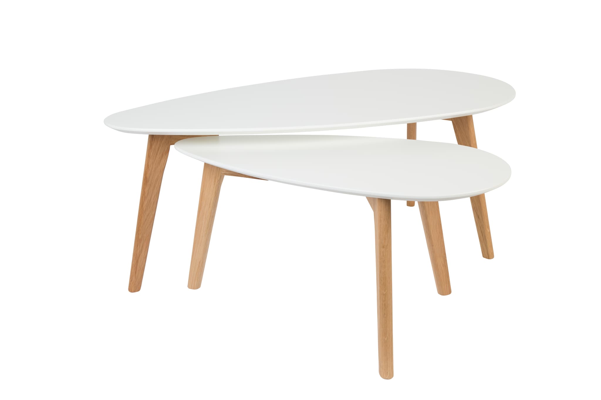 WHITE LABEL LIVING Sidobord Drop Set om 2
