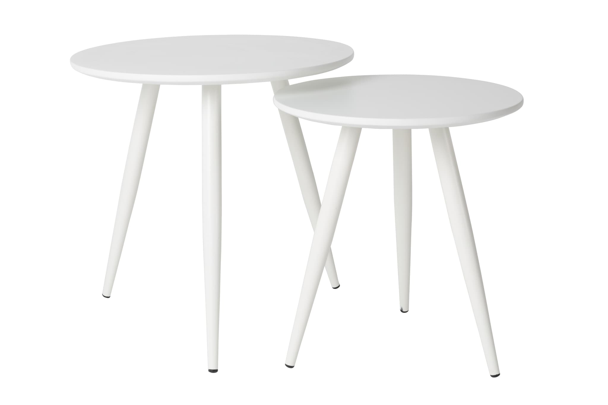 WHITE LABEL LIVING Sidobord Daven White Set om 2