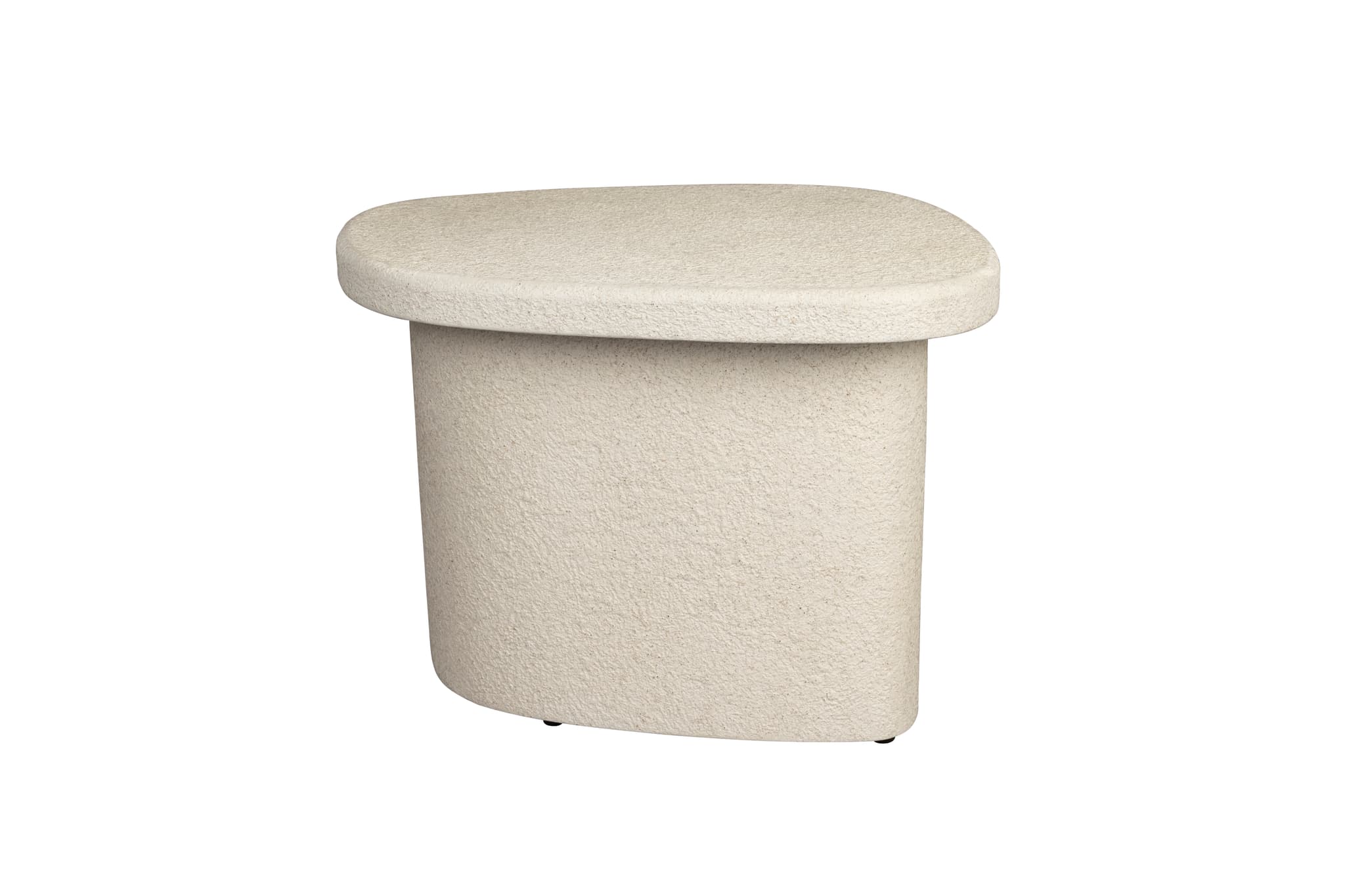DUTCHBONE Veda sidobord, hög - beige återvunnen marmor (56x45)