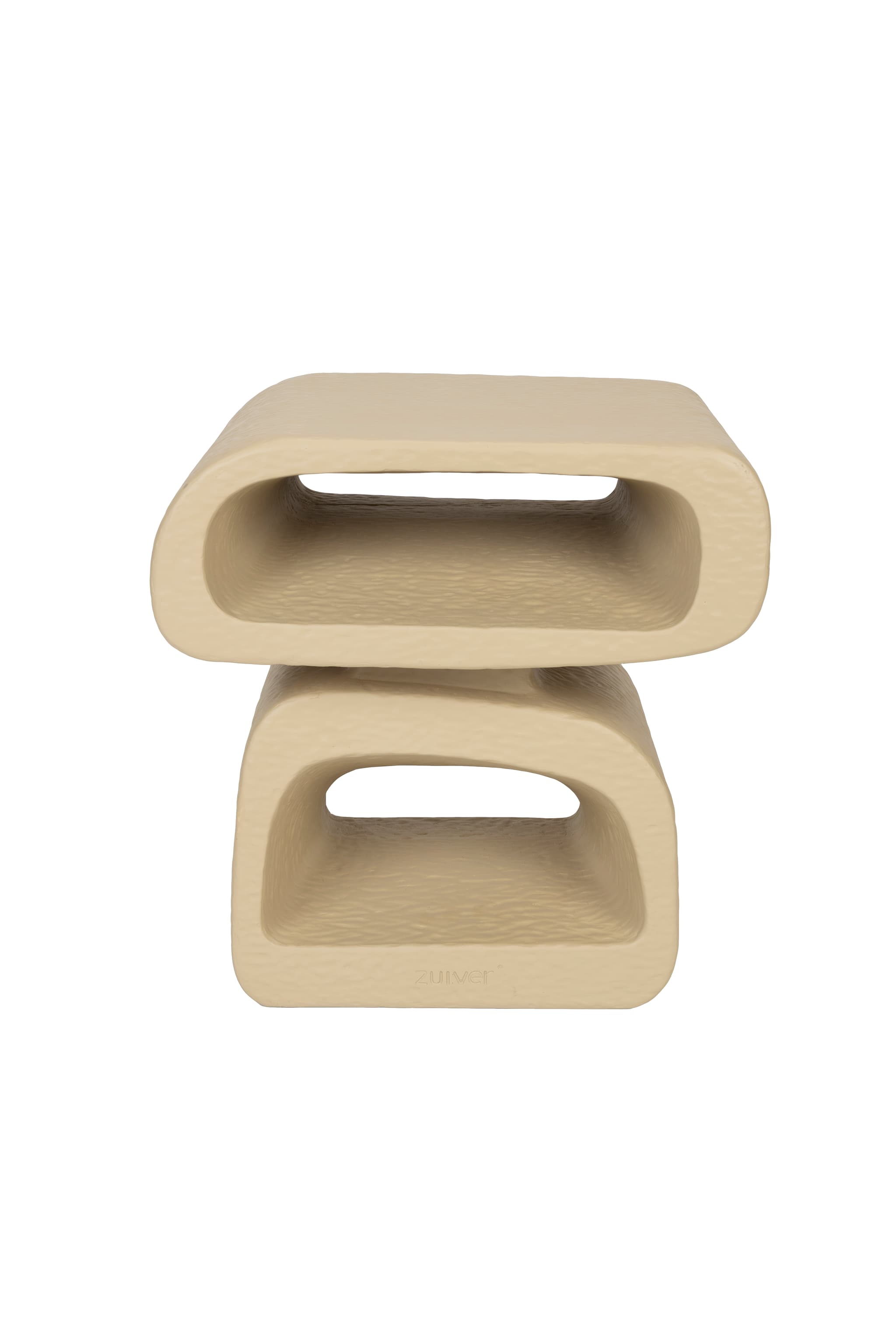 ZUIVER Eddy sidobord, rektangulärt - beige harts (43x35)