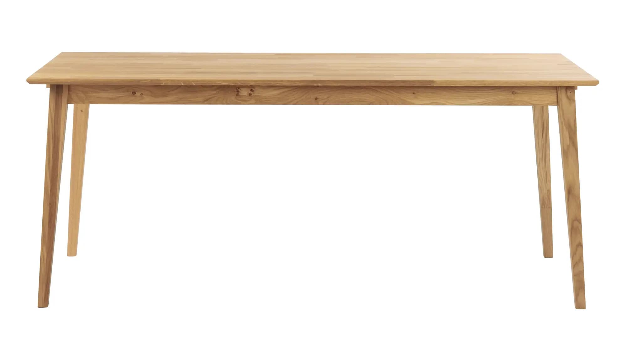 ROWICO Filippa Matbord - Oljad Ek, med Utdragsfunktion (180 x 90 cm)