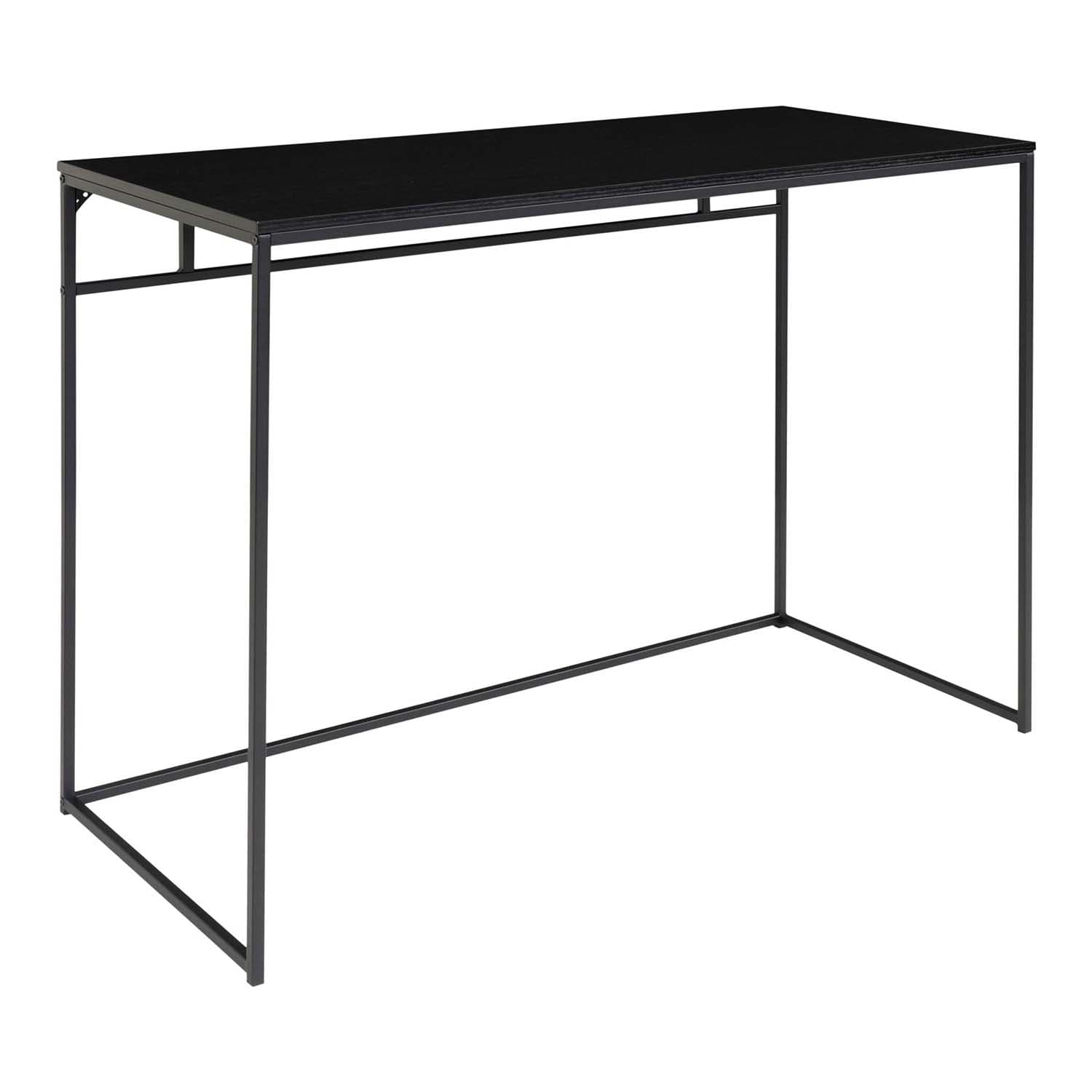 HOUSE NORDIC Vita skrivbord - svart melamin och svart stål (100x45)