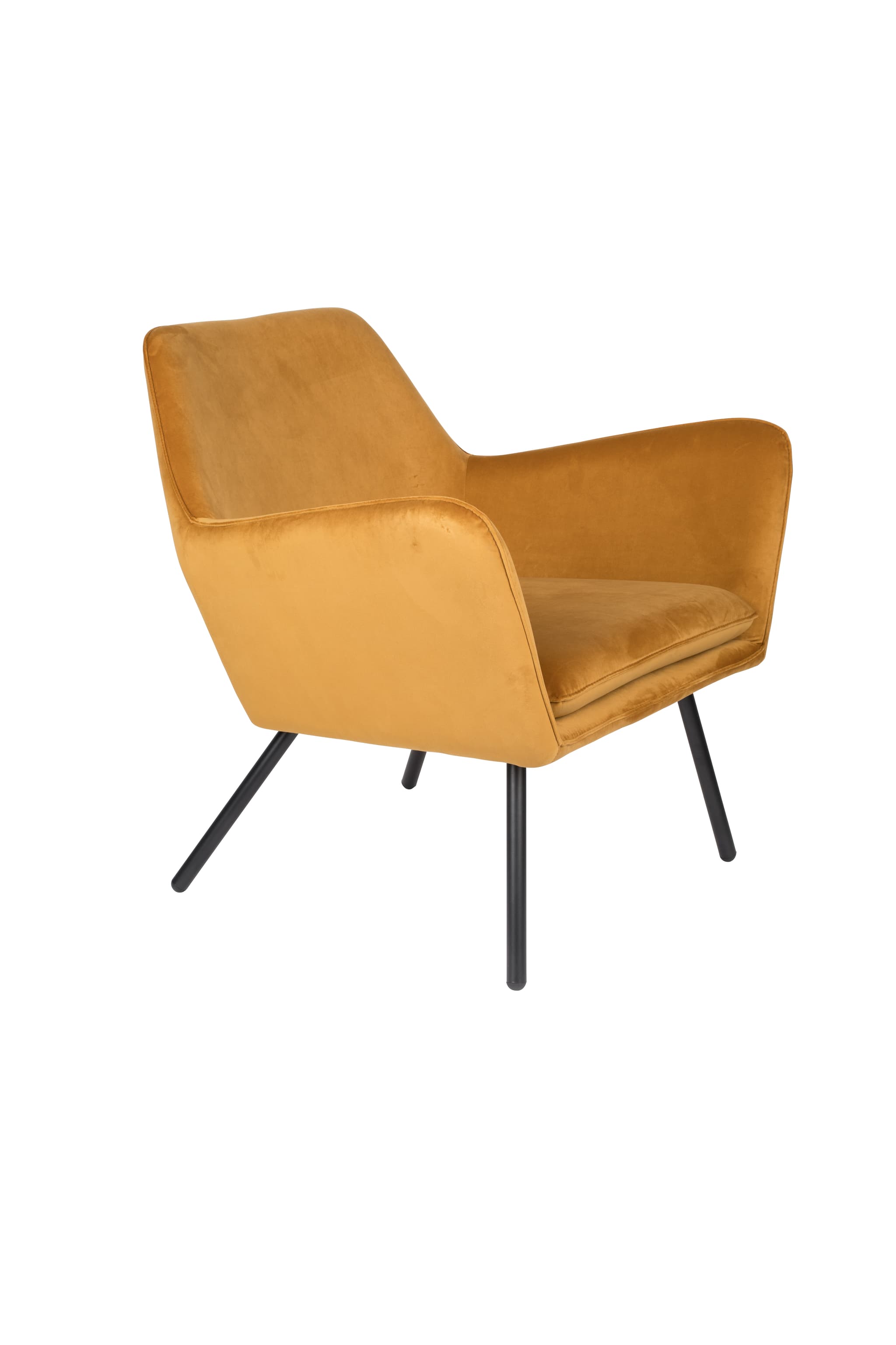 WHITE LABEL LIVING Lounge Chair Bon Velvet Gold