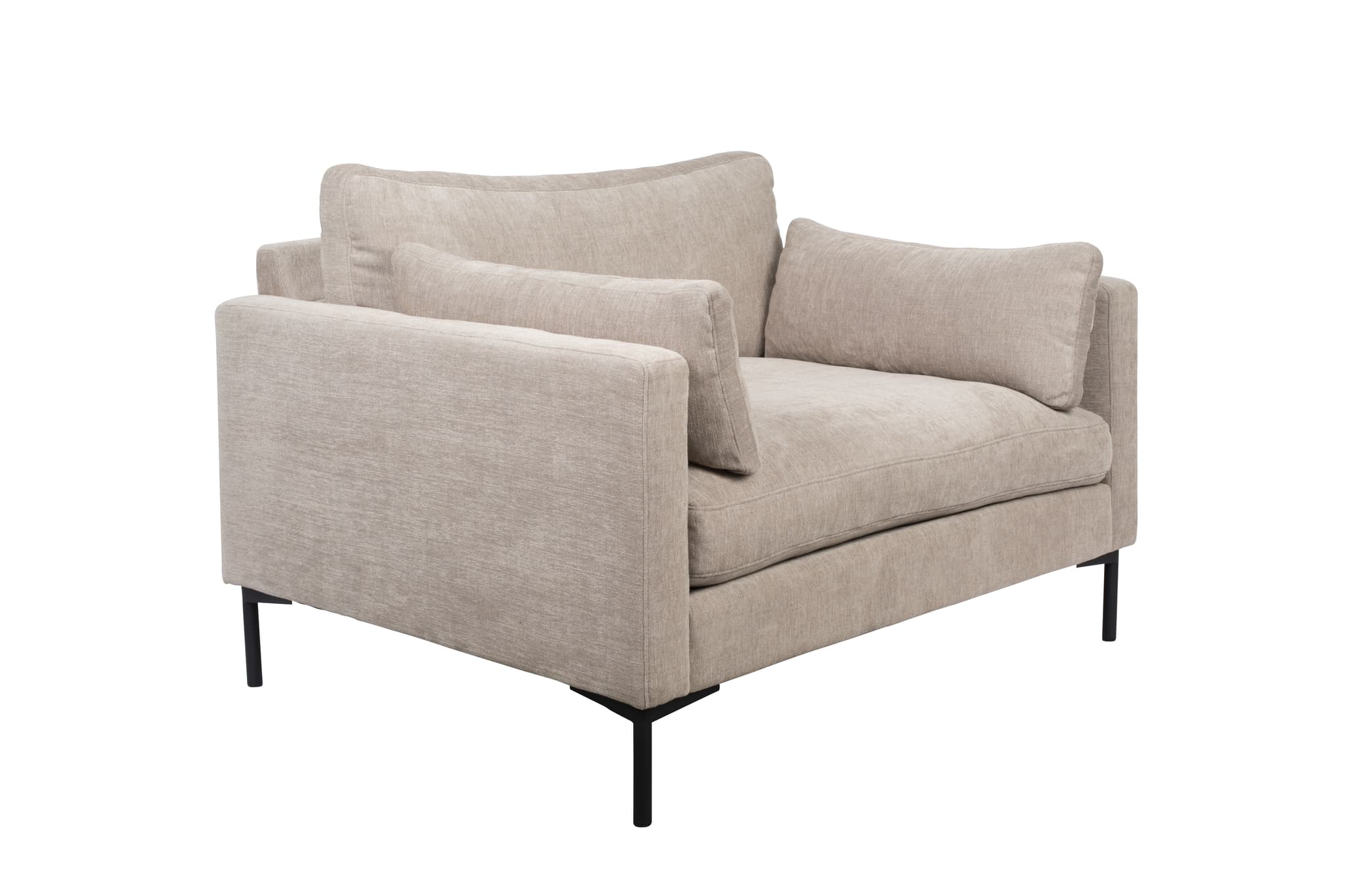 ZUIVER Summer Love Seat, med armstöd - beige polyester och stål