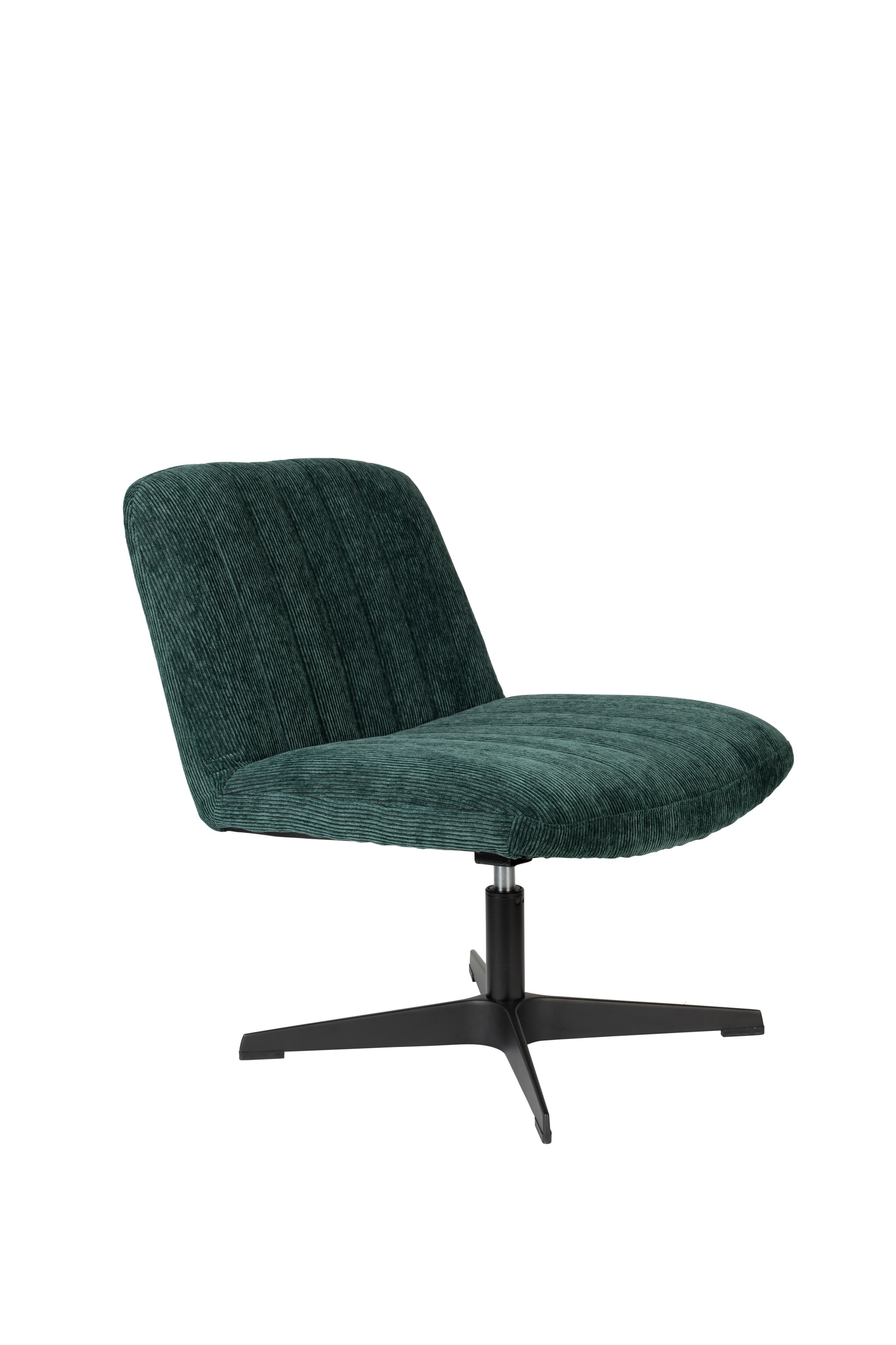 WHITE LABEL LIVING Belmond snurrstol - grön sammet polyester och metall