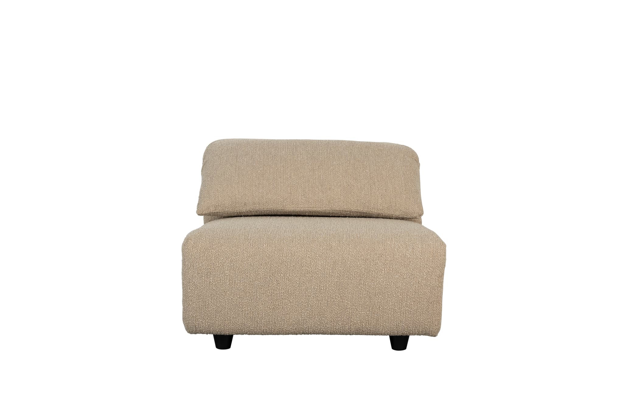 ZUIVER Wings Loveseat, med vikbart nackstöd - karamellbrun polyester och plast