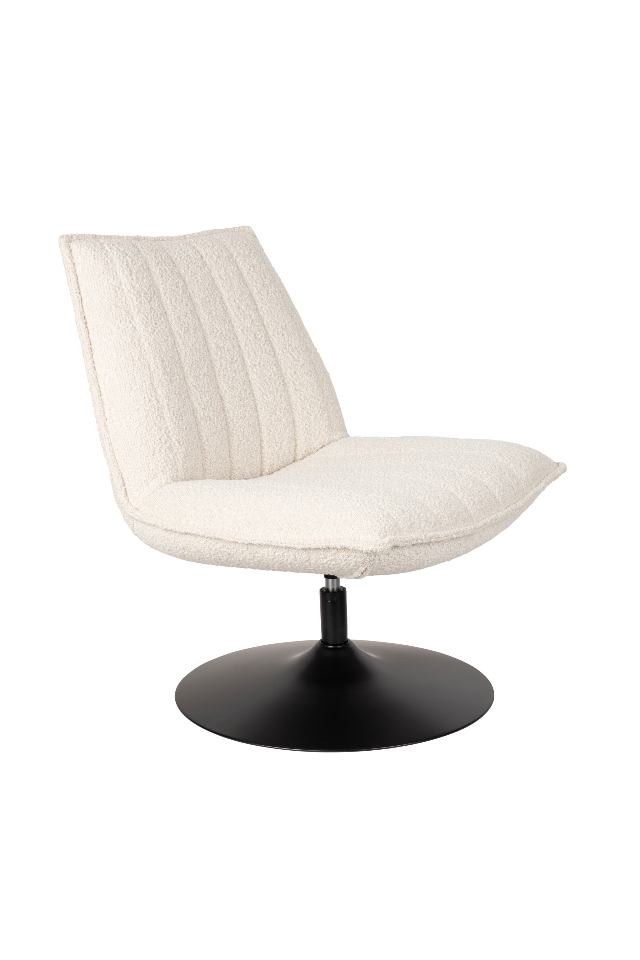 WHITE LABEL LIVING Lounge Chair Jax Off White Bouclé
