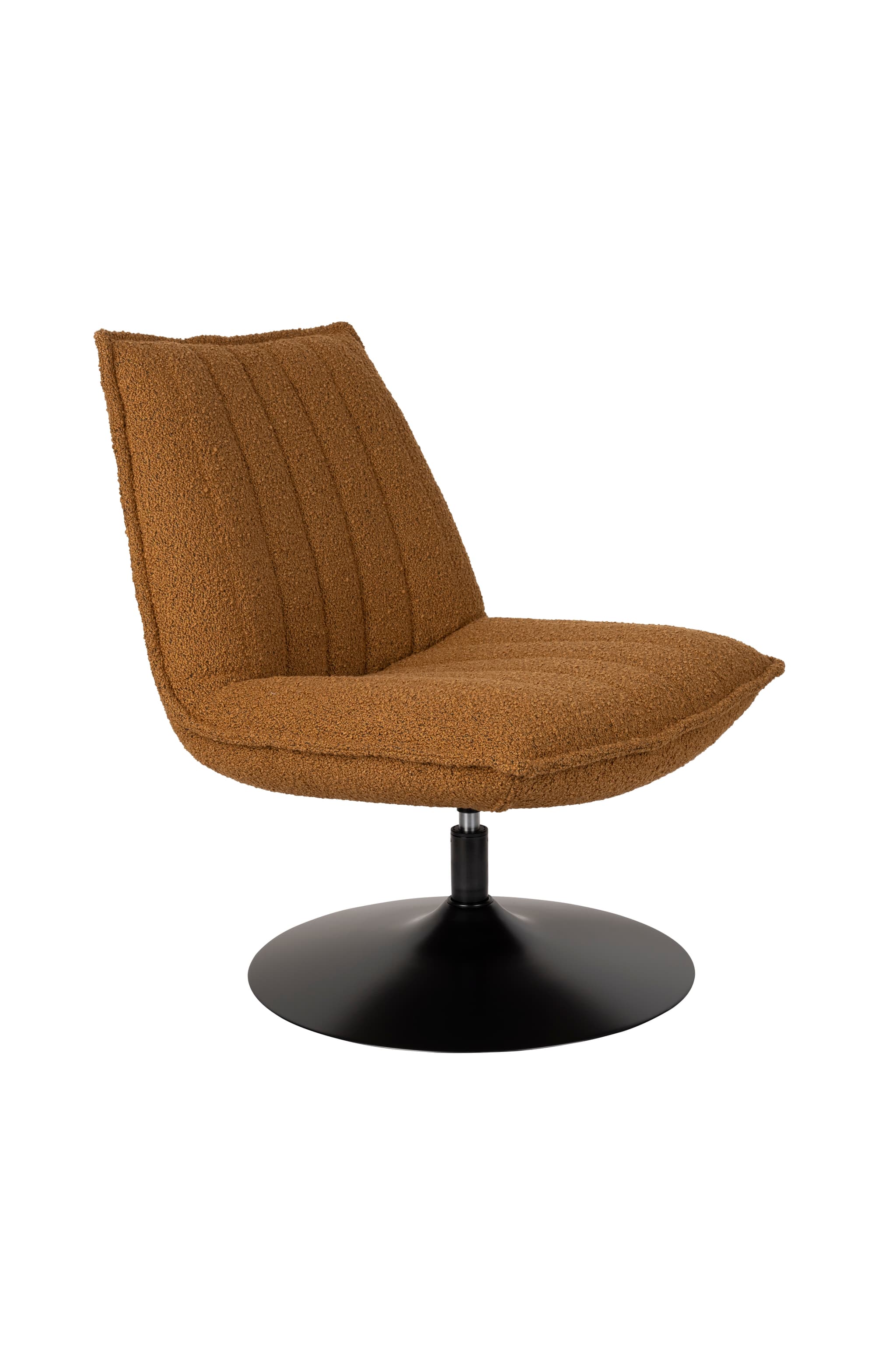 WHITE LABEL LIVING Lounge Chair Jax Ochre Bouclé