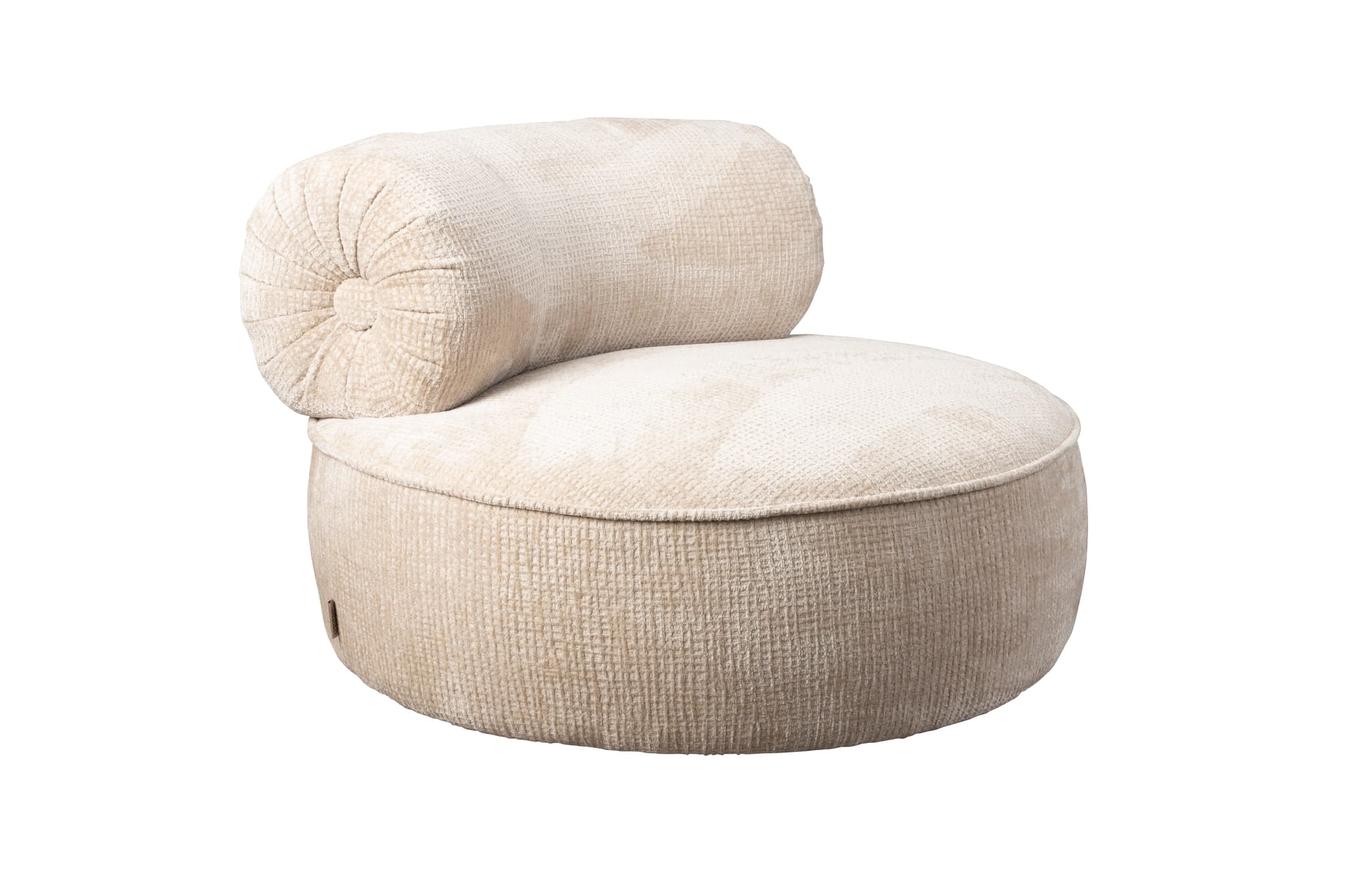DUTCHBONE Tilbury snurrstol - beige polyester och metall