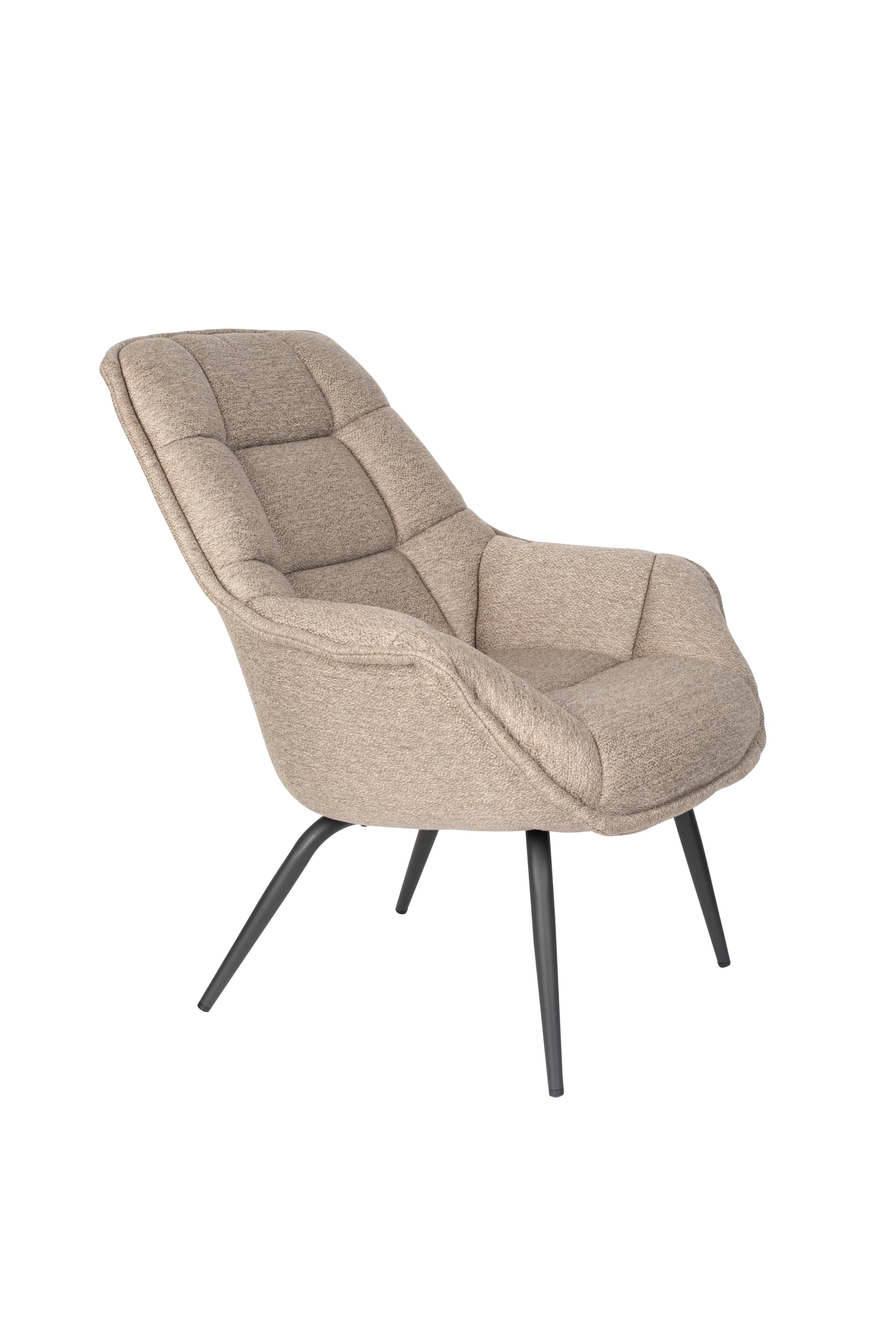 WHITE LABEL LIVING Lounge Chair Comfortable Thomas Brown