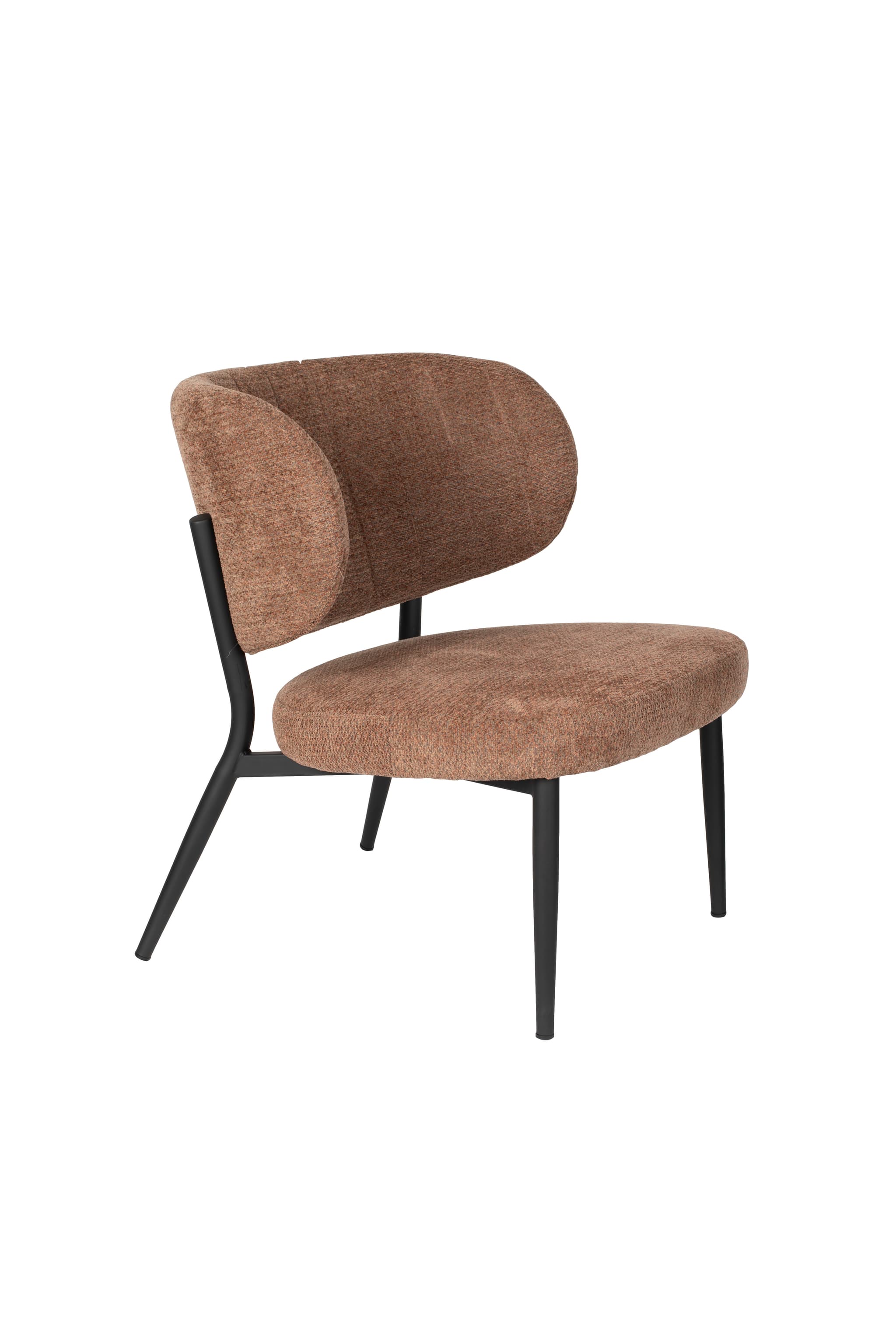 WHITE LABEL LIVING Sanne Lounge Chair Orange Grey
