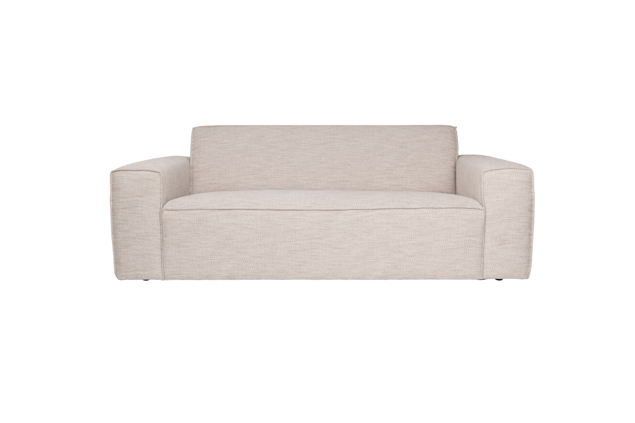 ZUIVER Bor 2,5-sits soffa - latte polyester och trä