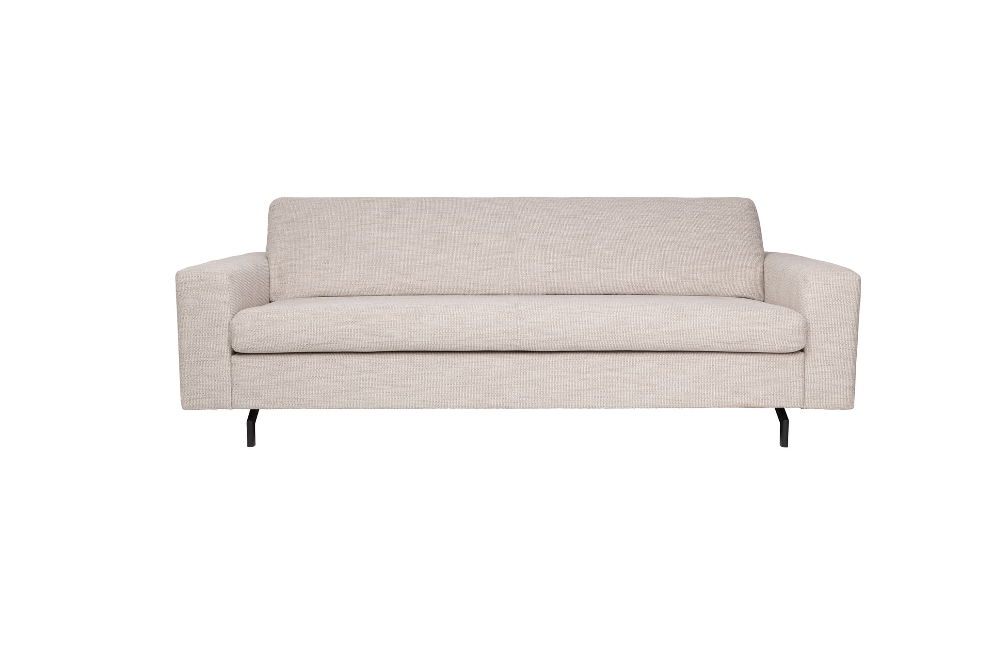 ZUIVER Jean 2,5-sits soffa - latte polyester och stål