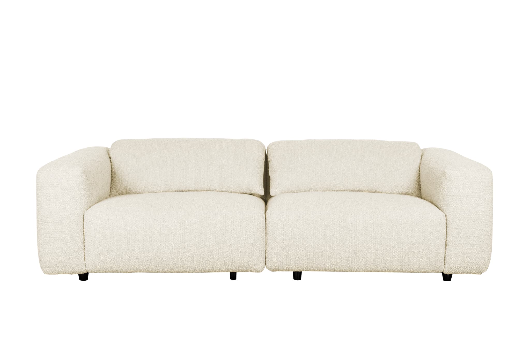 ZUIVER Wings 3-sits soffa - naturlig polyester och trä