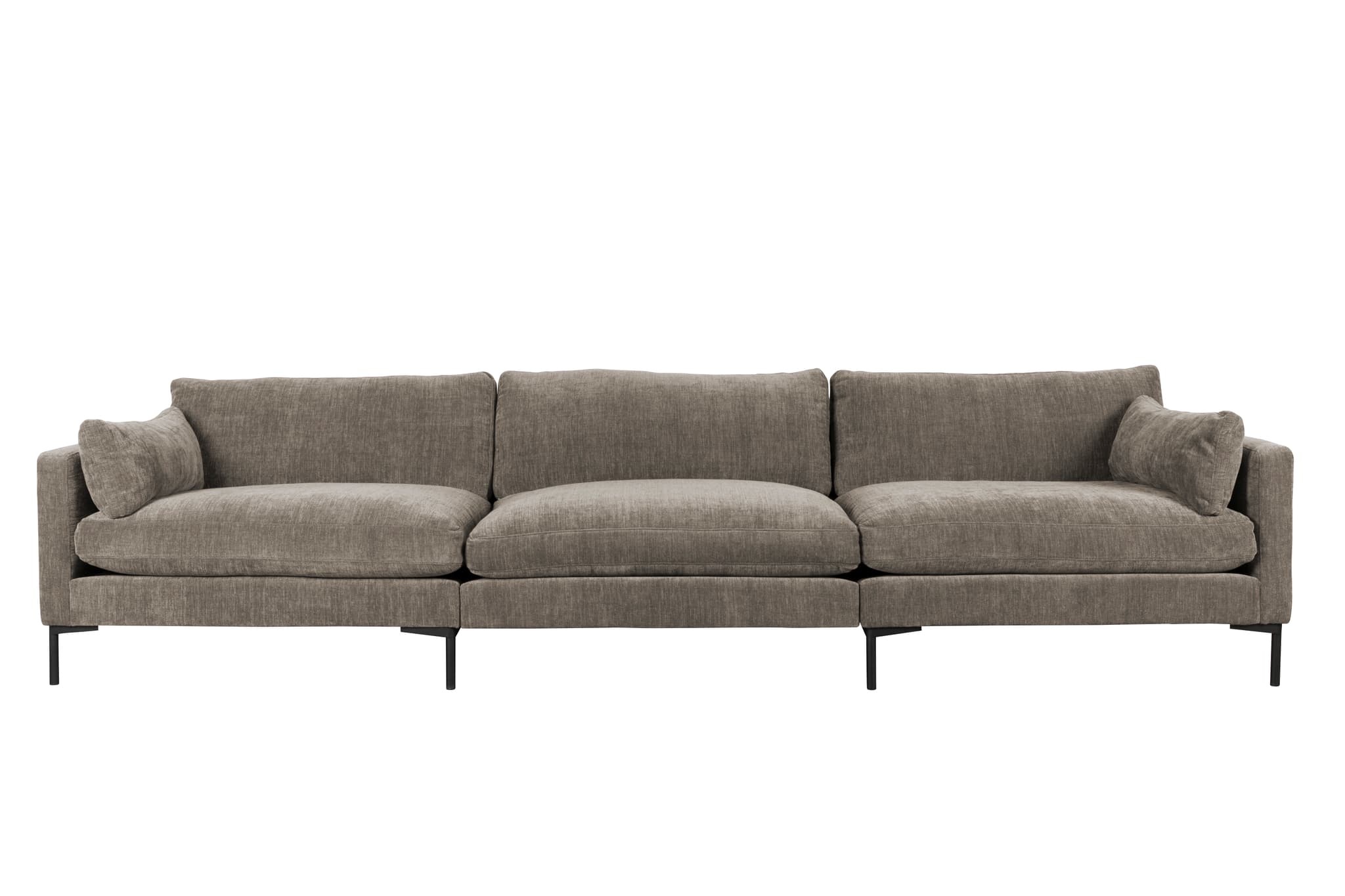 ZUIVER Summer 4,5-personers soffa - kaffepolyester och stål