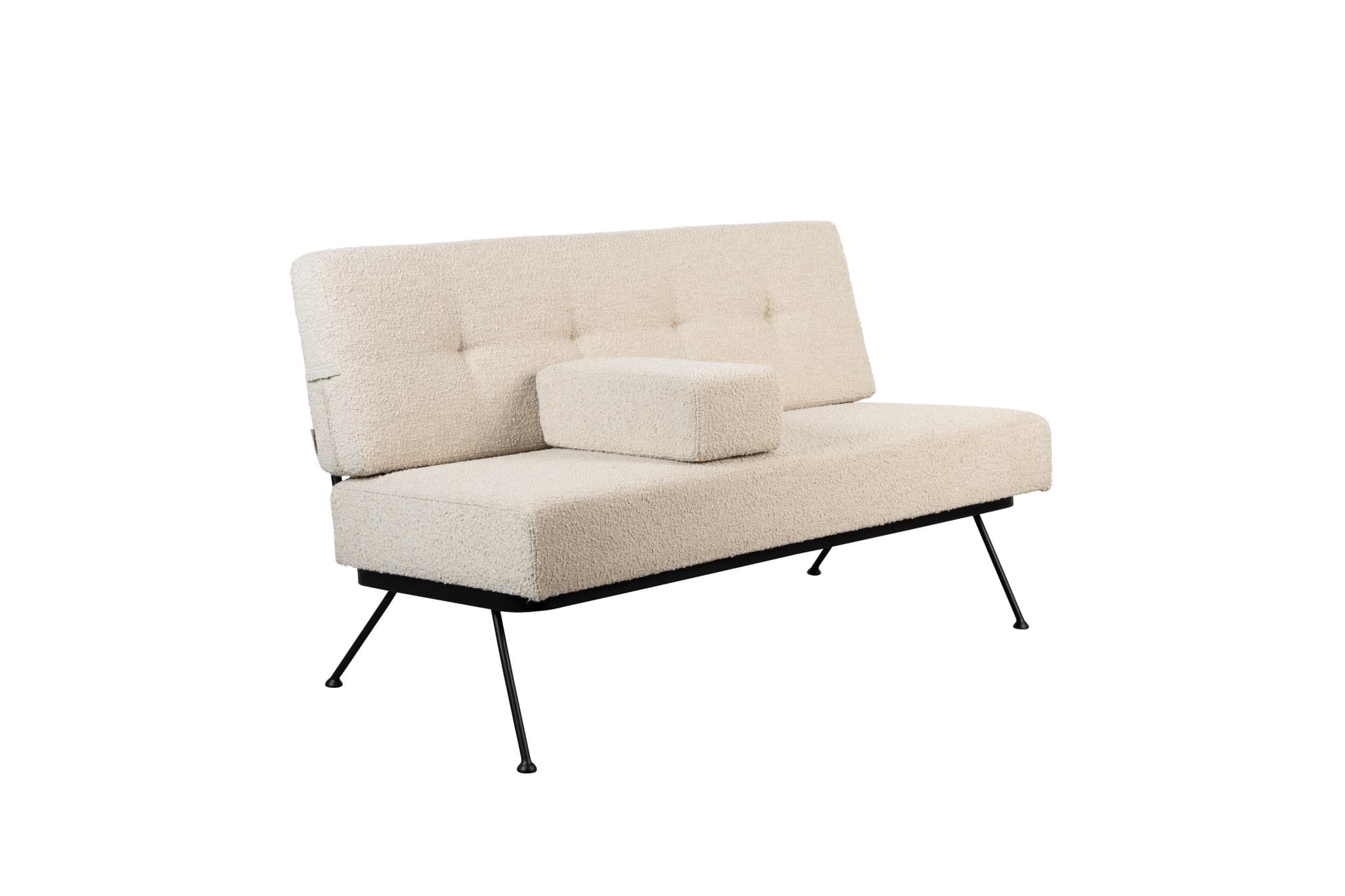 ZUIVER Bowie soffa - beige polyester och stål
