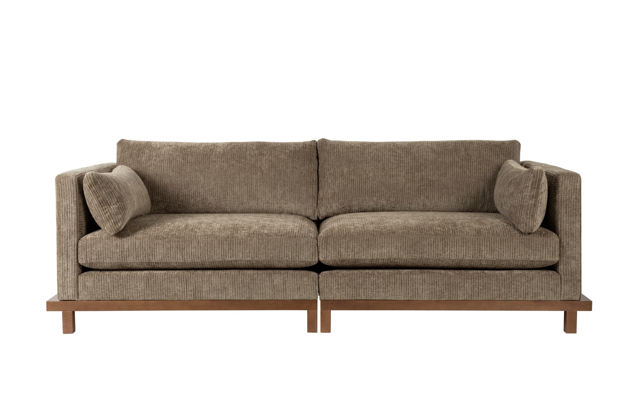 Zuiver ZUIVER Blossom 3-sits soffa - mosstyg och ek