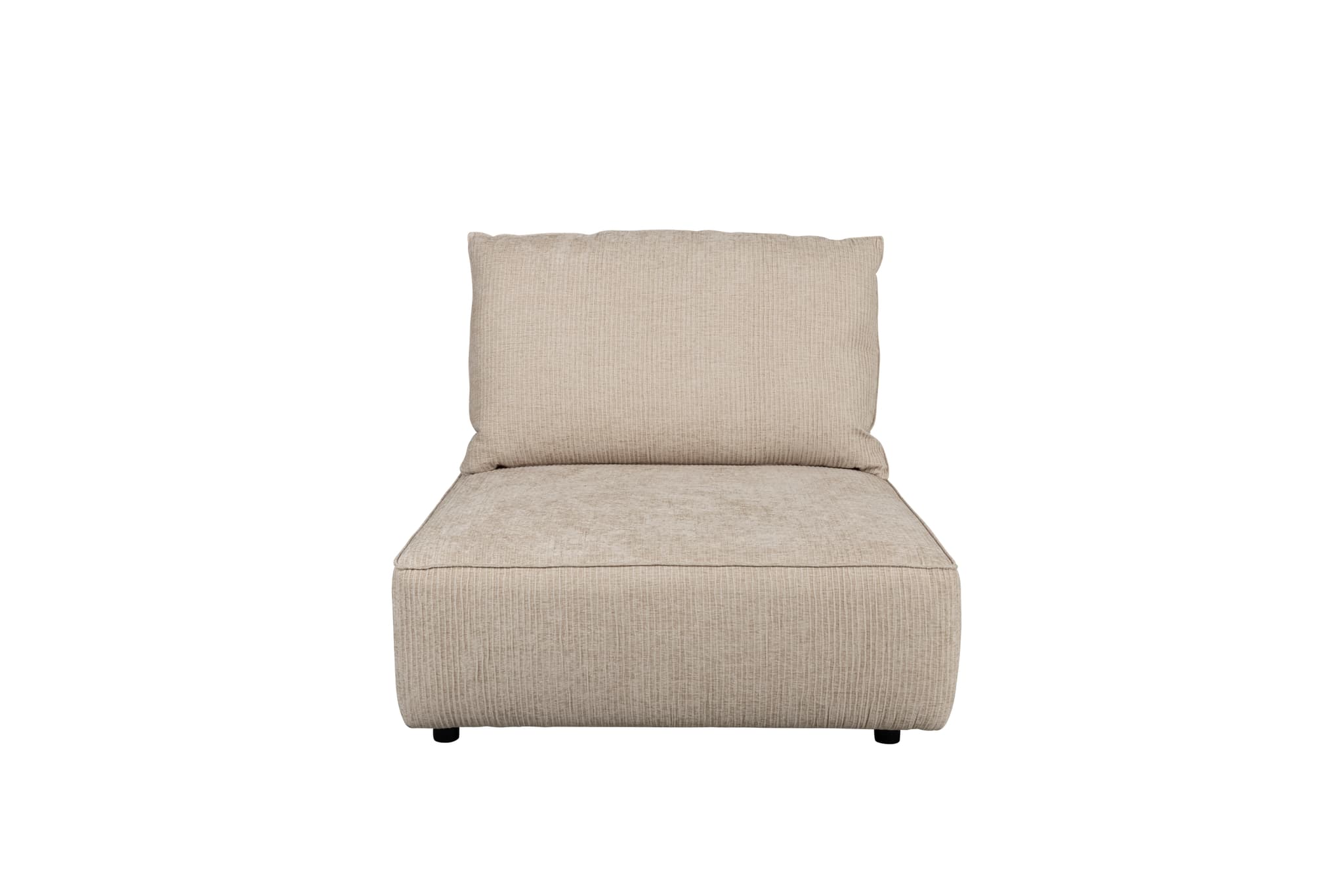 ZUIVER Hunter Sofa Element 1,5-sits, med rygg - äkta sammet och plast