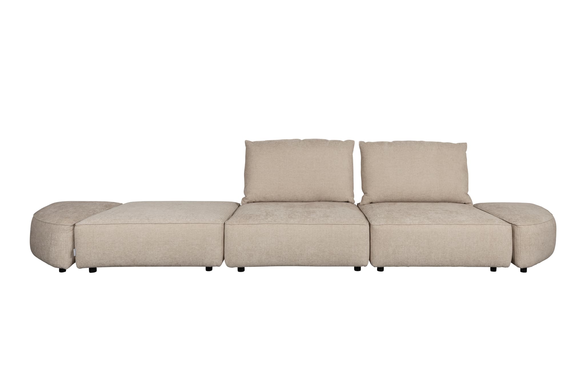 ZUIVER Hunter 4,5-sits soffa - äkta sammet och plast