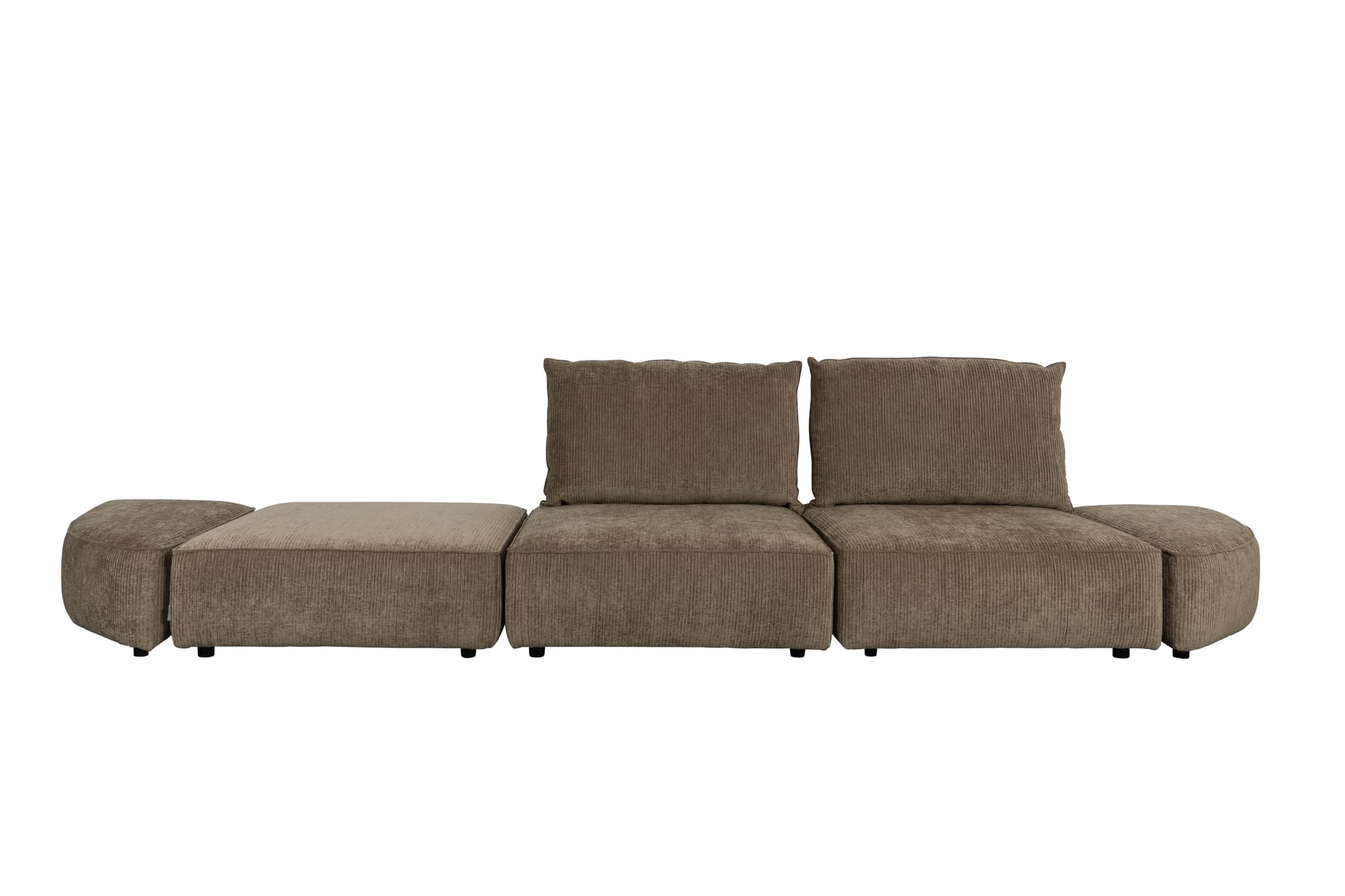 ZUIVER Hunter 4,5-sits soffa - mosssammet och plast