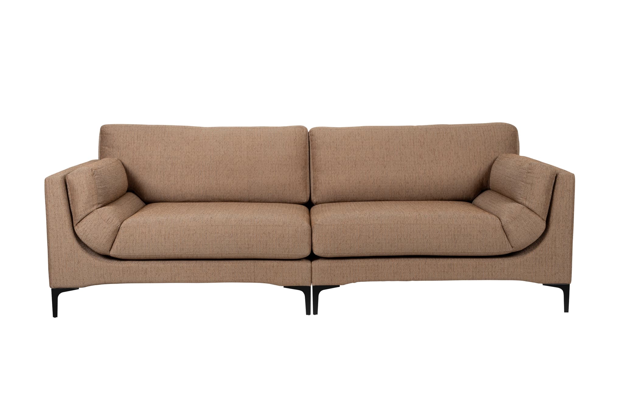 ZUIVER Balkong 3-sits soffa - kola polyester och stål