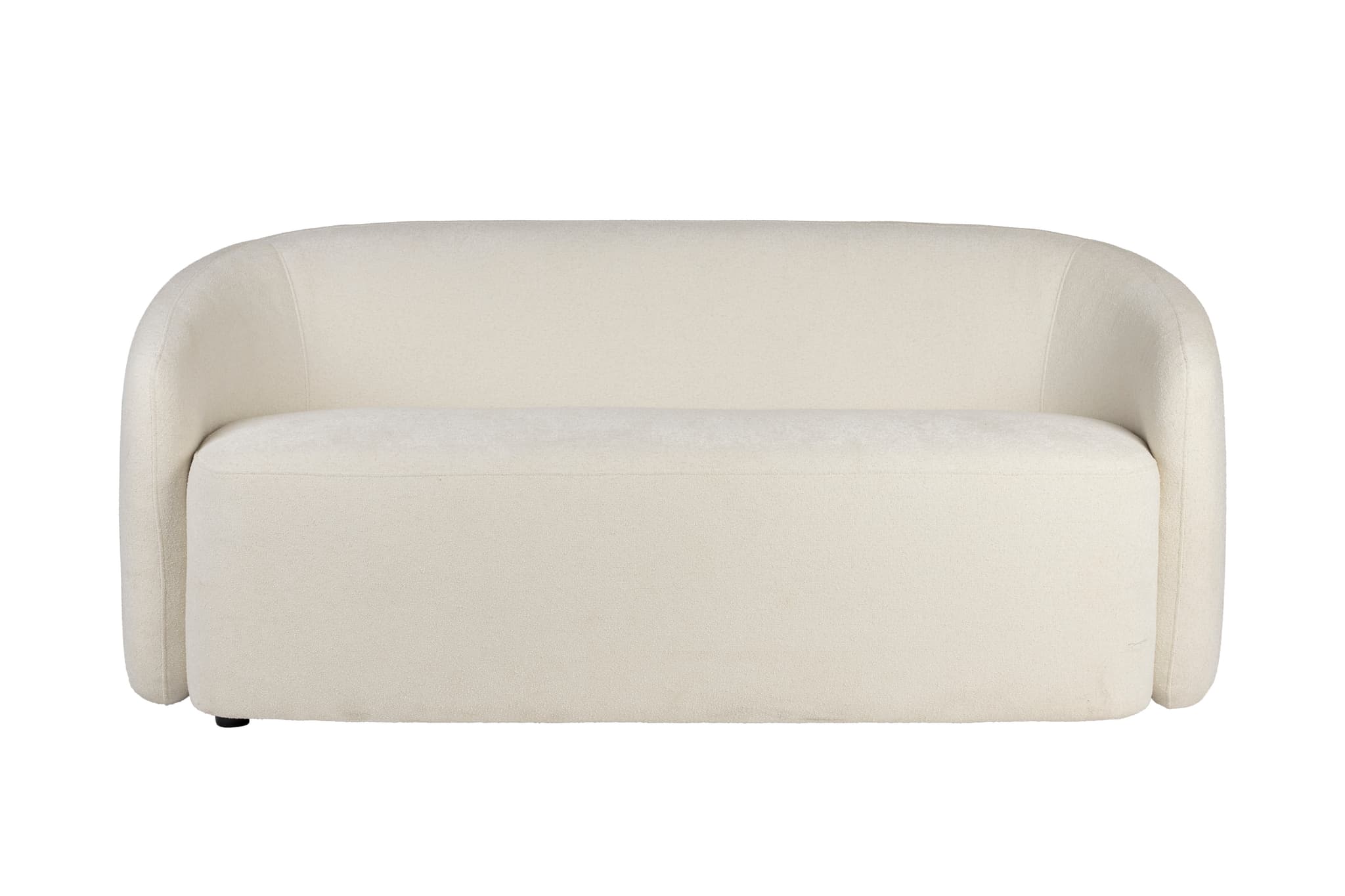 WHITE LABEL LIVING Fåtöljsoffa - vit polyester och furu