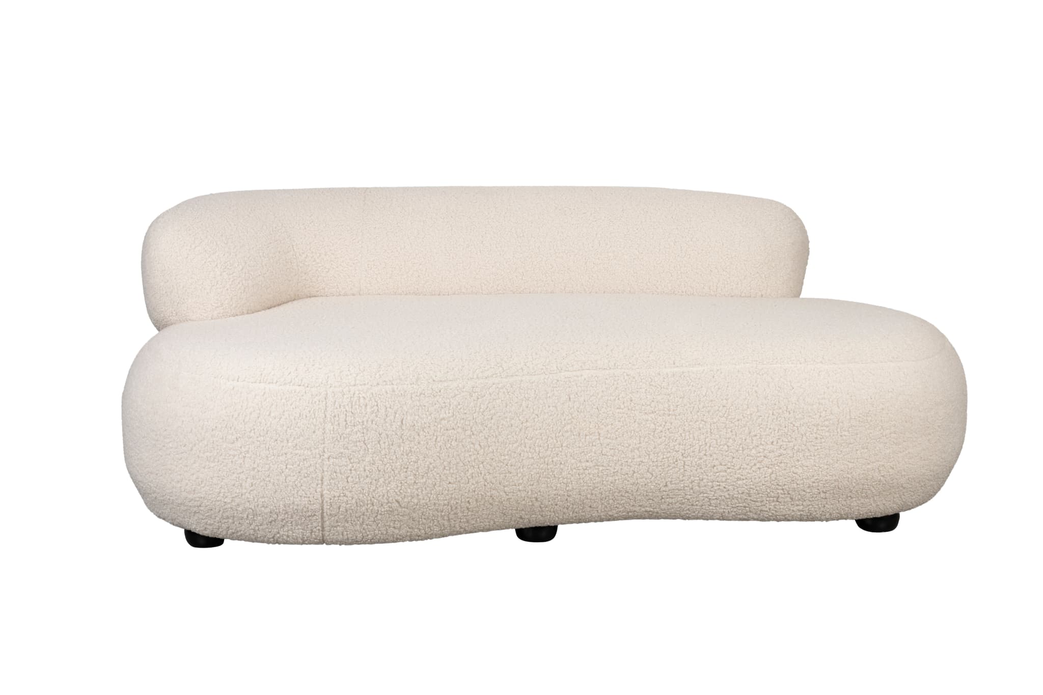 WHITE LABEL LIVING Noxx soffa - vit polyester och MDF