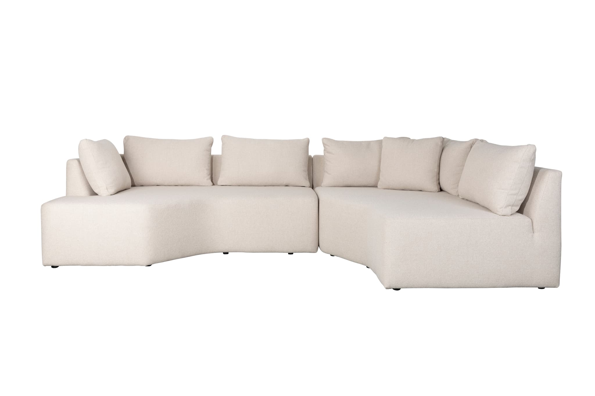 ZUIVER Prosper modulsoffa, höger - beige polyester