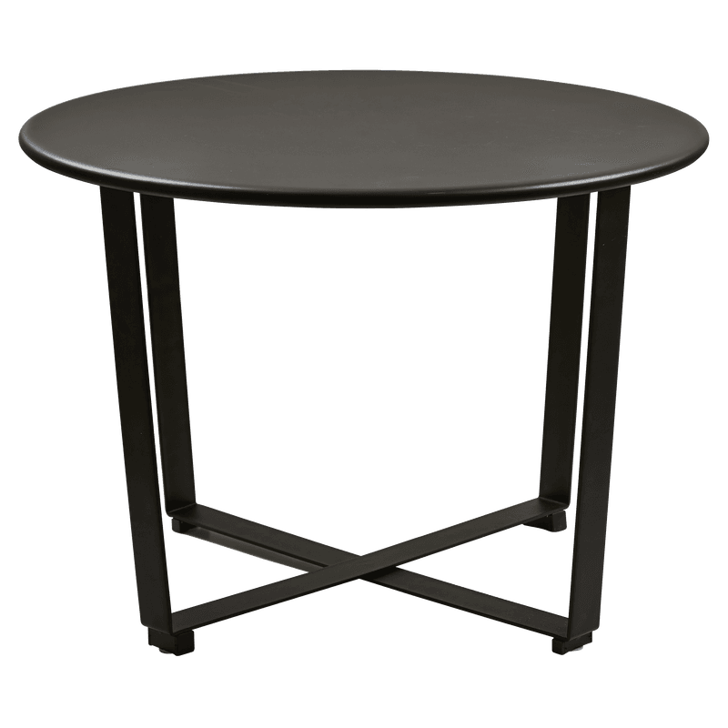 VILLA COLLECTION Wismar soffbord, runt - svart metall (Ø61,5)