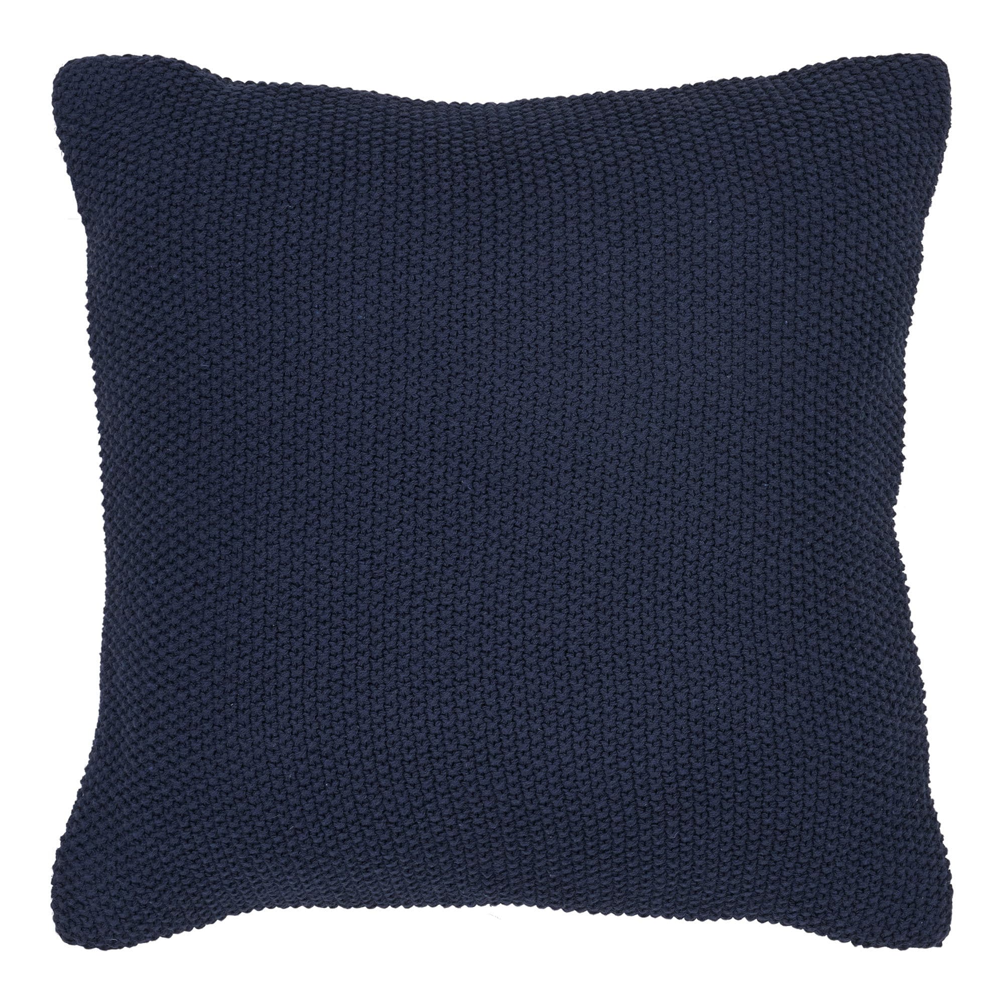 HOUSE NORDIC Santos prydnadskudde, fyrkantig - mörkblå återvunnen bomull (45x45)