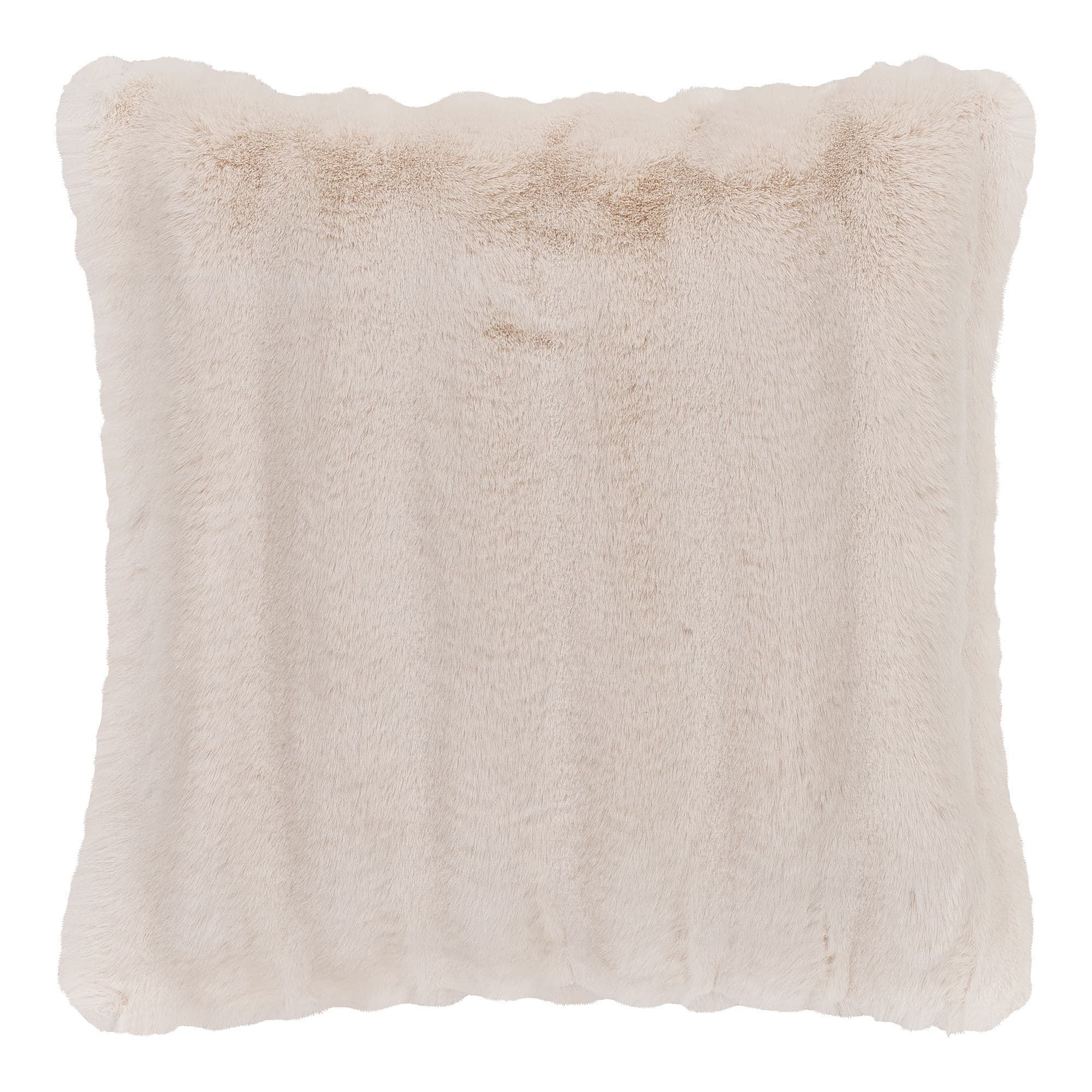 HOUSE NORDIC Galena prydnadskudde, fyrkantig - vit polyesterimitationspäls (45x45)