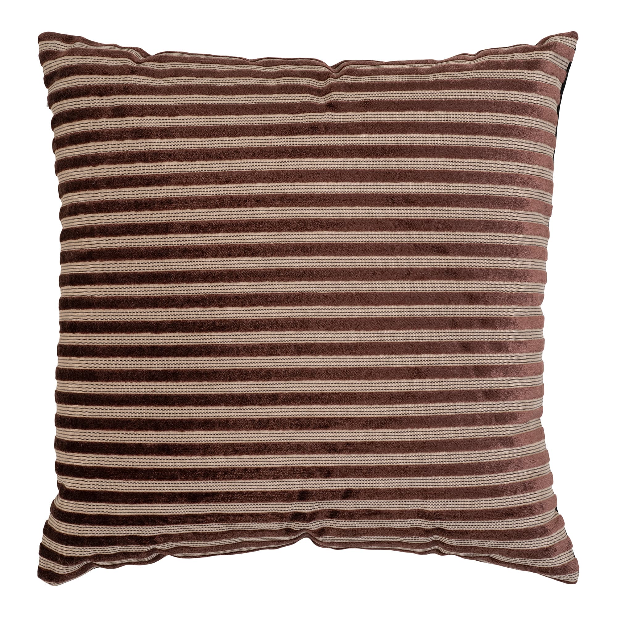 HOUSE NORDIC Perth kudde, fyrkantig - beige/brunt viskos/polyestertyg (45x45)