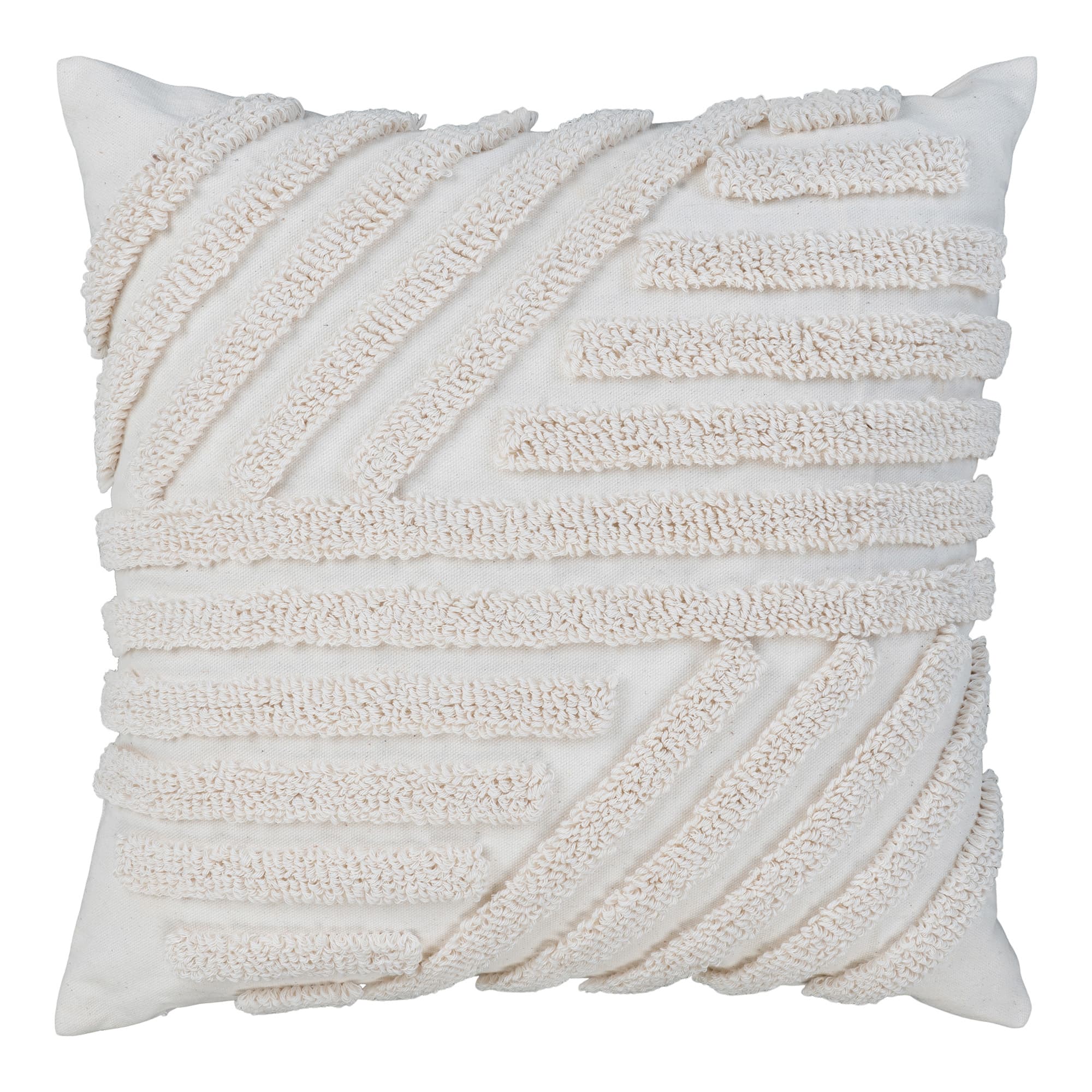HOUSE NORDIC Albany kudde, fyrkantig - vit polyester/bomull (45x45)