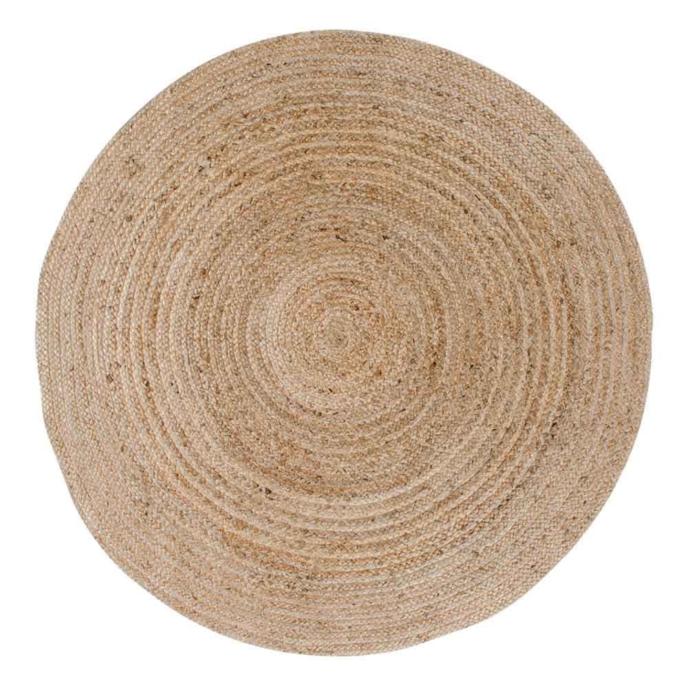 HOUSE NORDIC Bombay golvmatta - naturlig jute / bomull, rund (ø180)