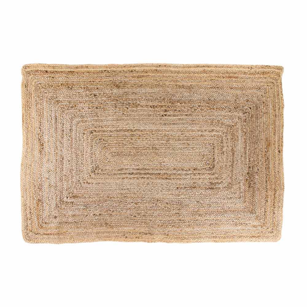HOUSE NORDIC Bombay golvmatta - naturlig jute / bomull, rektangulär (180x120)