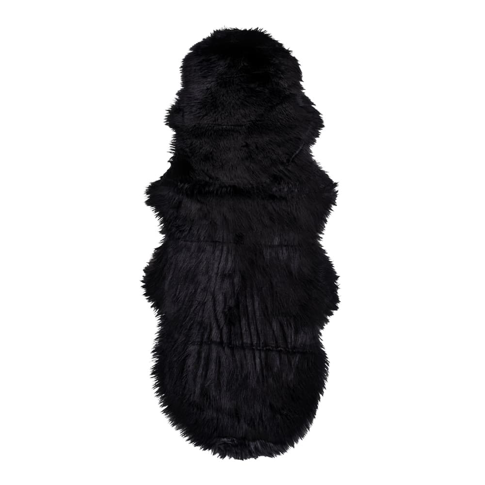 HOUSE NORDIC imiterat lammskin - svart polyester (60x180)
