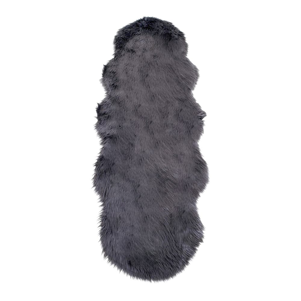 HOUSE NORDIC imiterat lammskin - grå polyester (60x180)