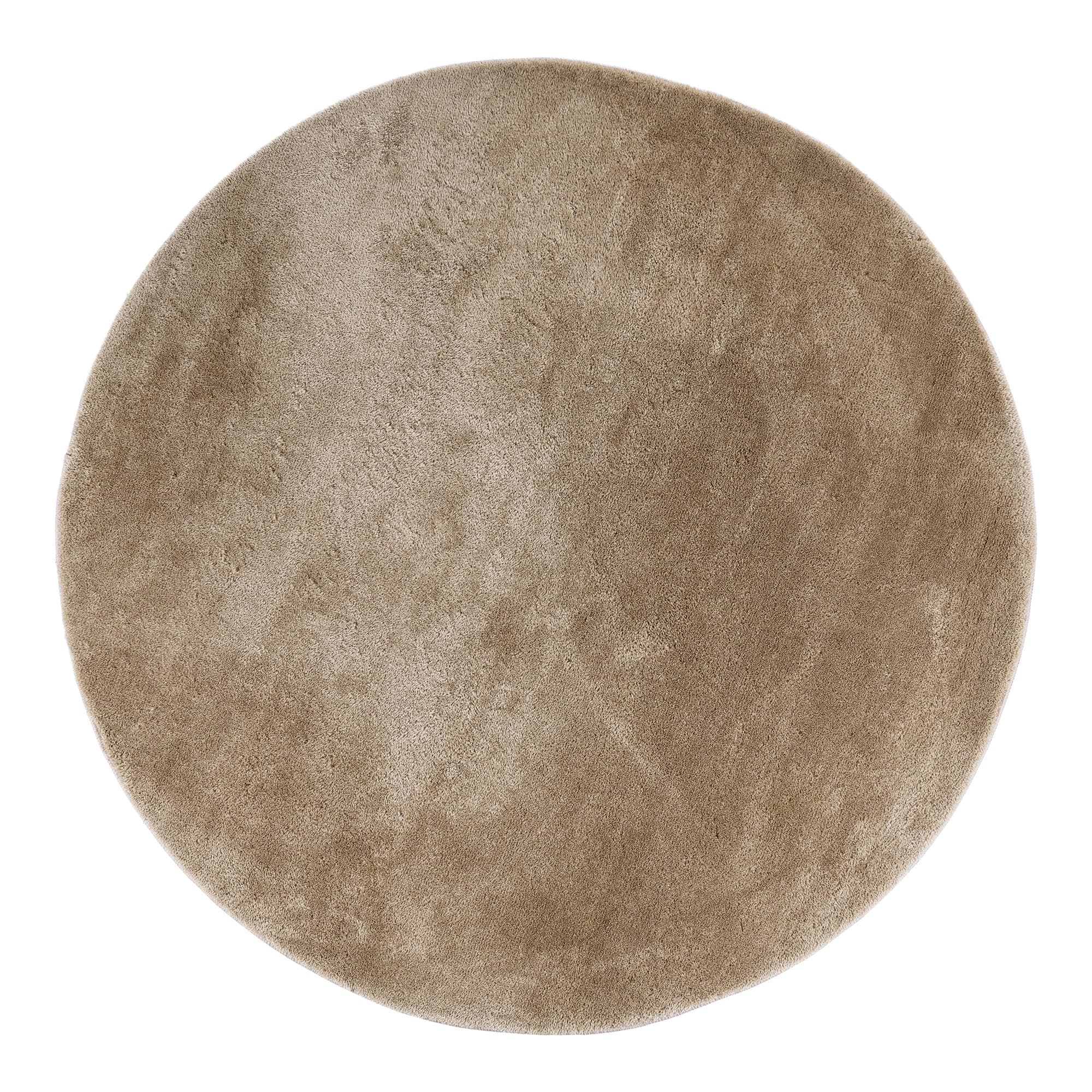 HOUSE NORDIC Miami matta, rund - sand polyester (Ø160)