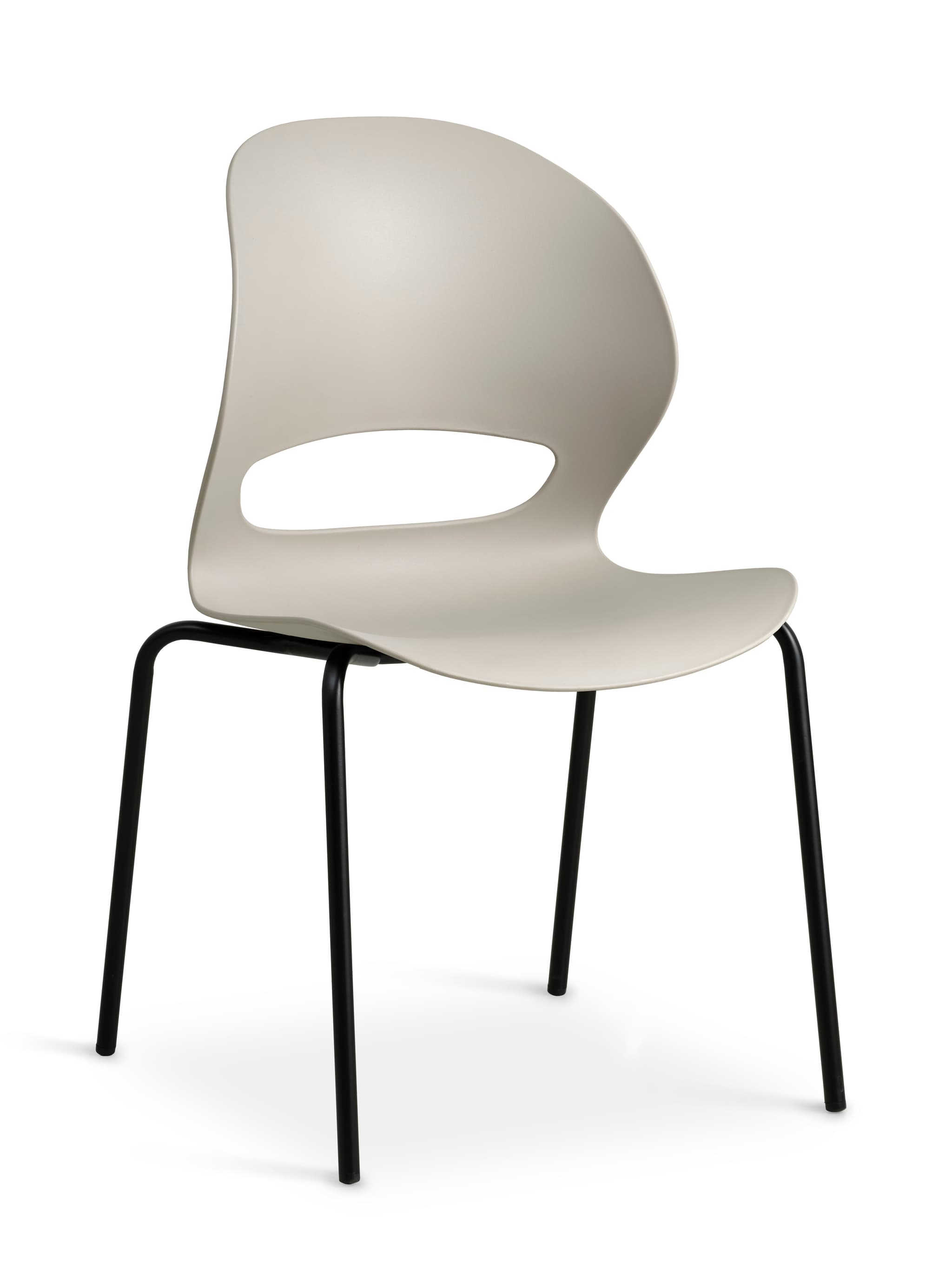 Linea matstol - sten PVC och svart metall